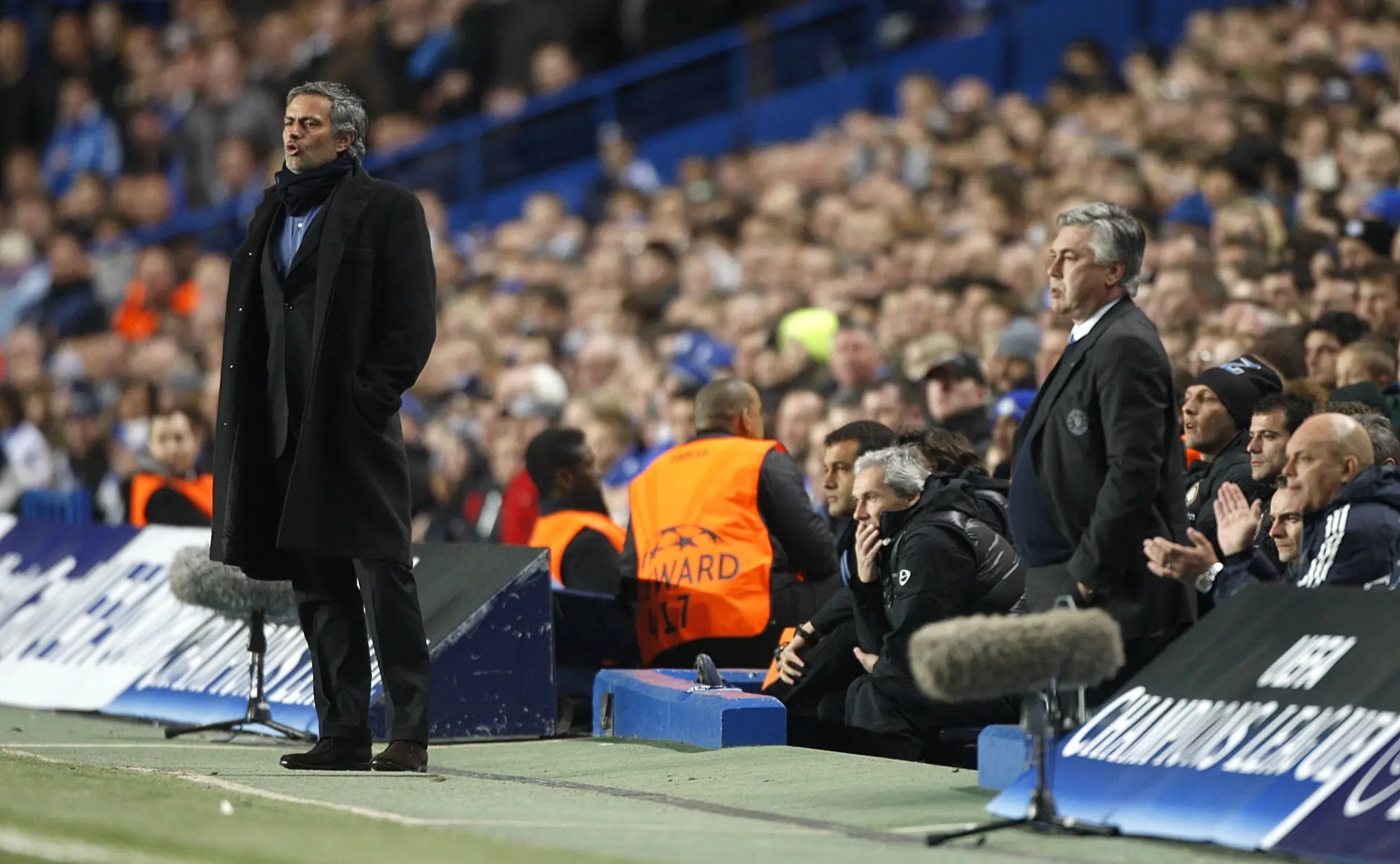 Mourinho quando visitou pela primeira vez o Stamford Bridge, em 2010