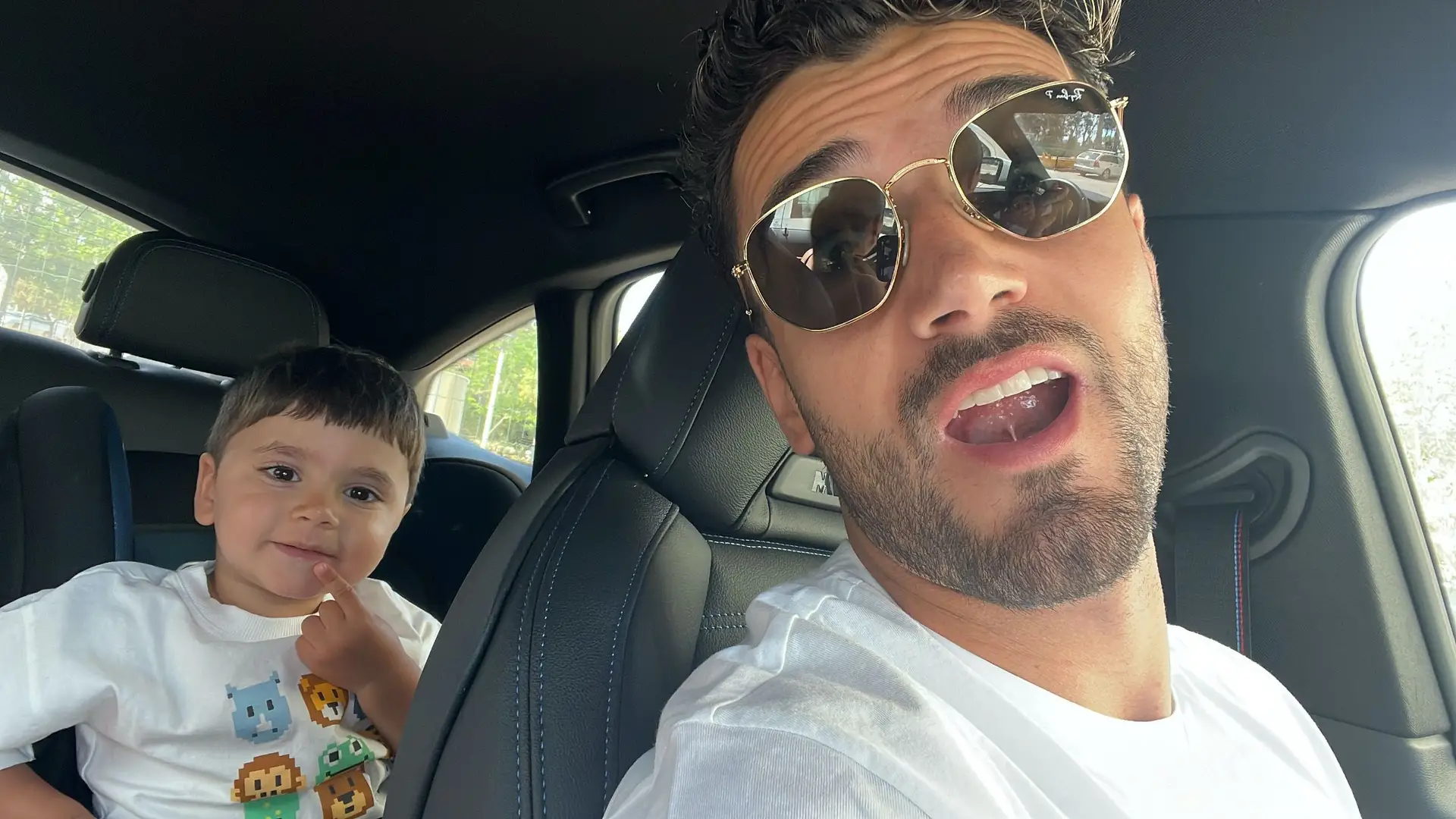 Rodrigo Escoval com o sobrinho