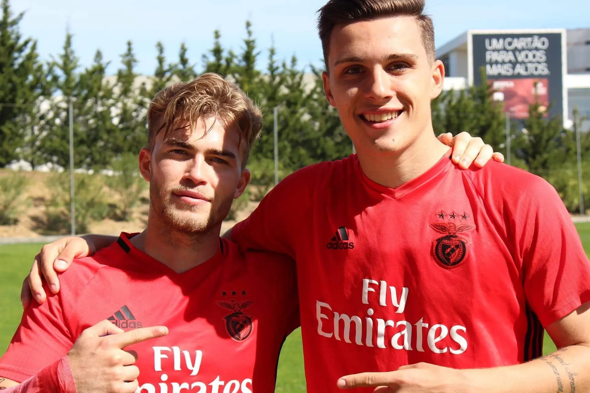 Guga Rodrigues e Pedro Amaral amigos até hoje, que se conheceram no Benfica 