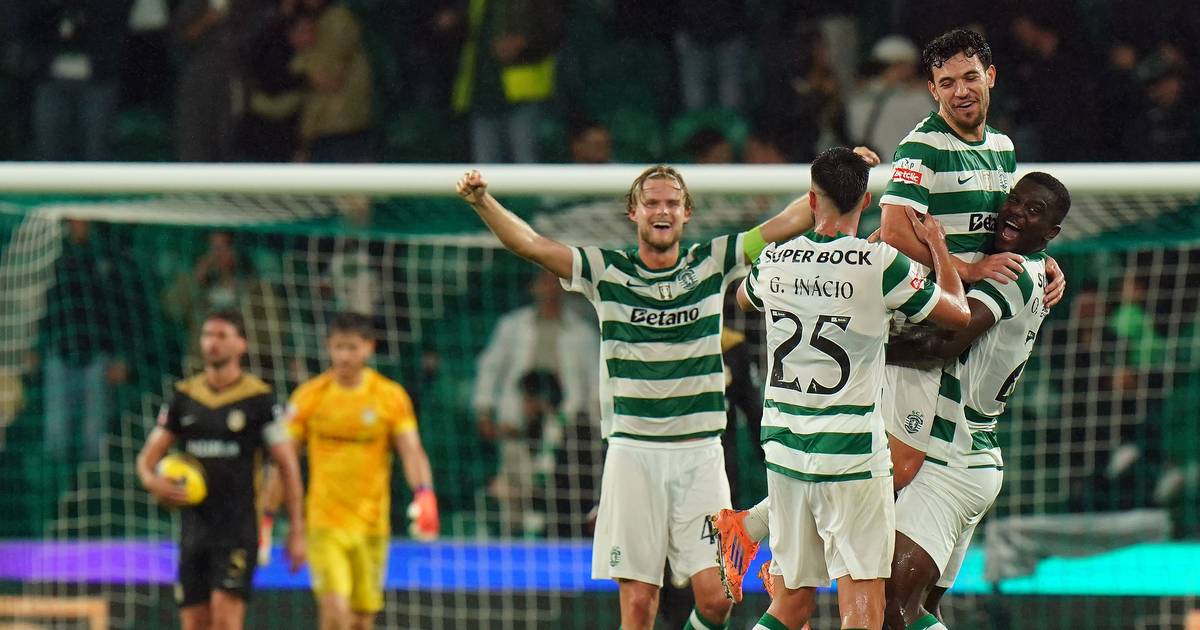 Dilúvio no céu, dilúvio de Pote, vitória do Sporting
