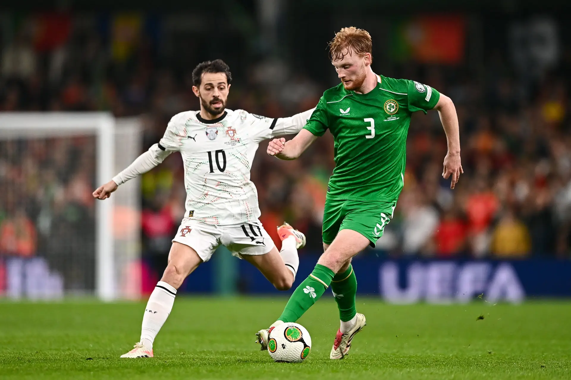 O raio-x de Bernardo Silva à derrota na Irlanda: “Contra linhas de cinco nunca é fácil. Foram questões mais técnico-táticas”