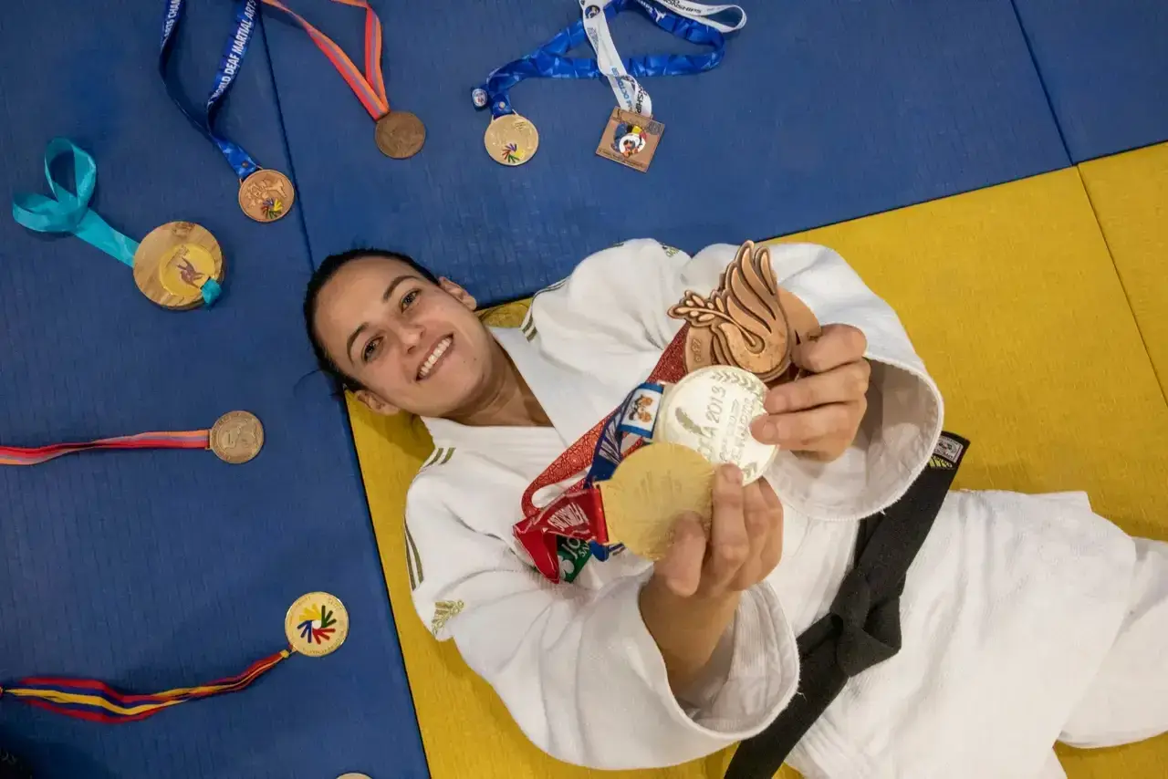 A imparável Joana Santos é tricampeã surdolímpica de judo