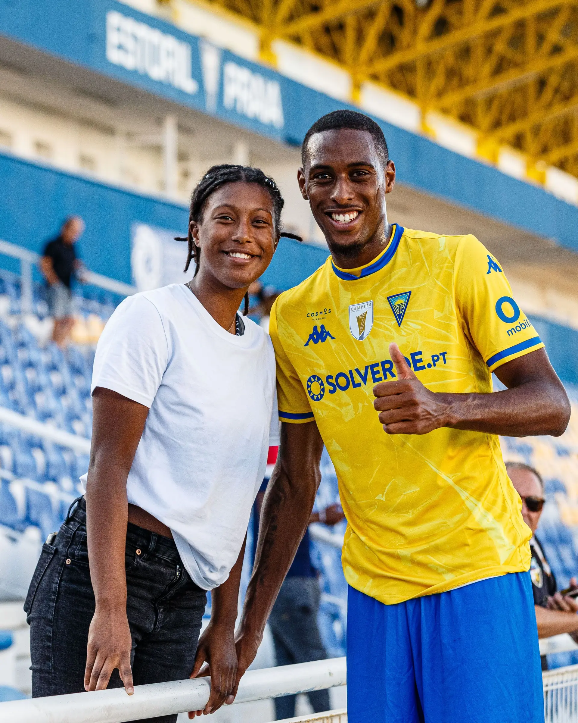 Com a irmã Joana