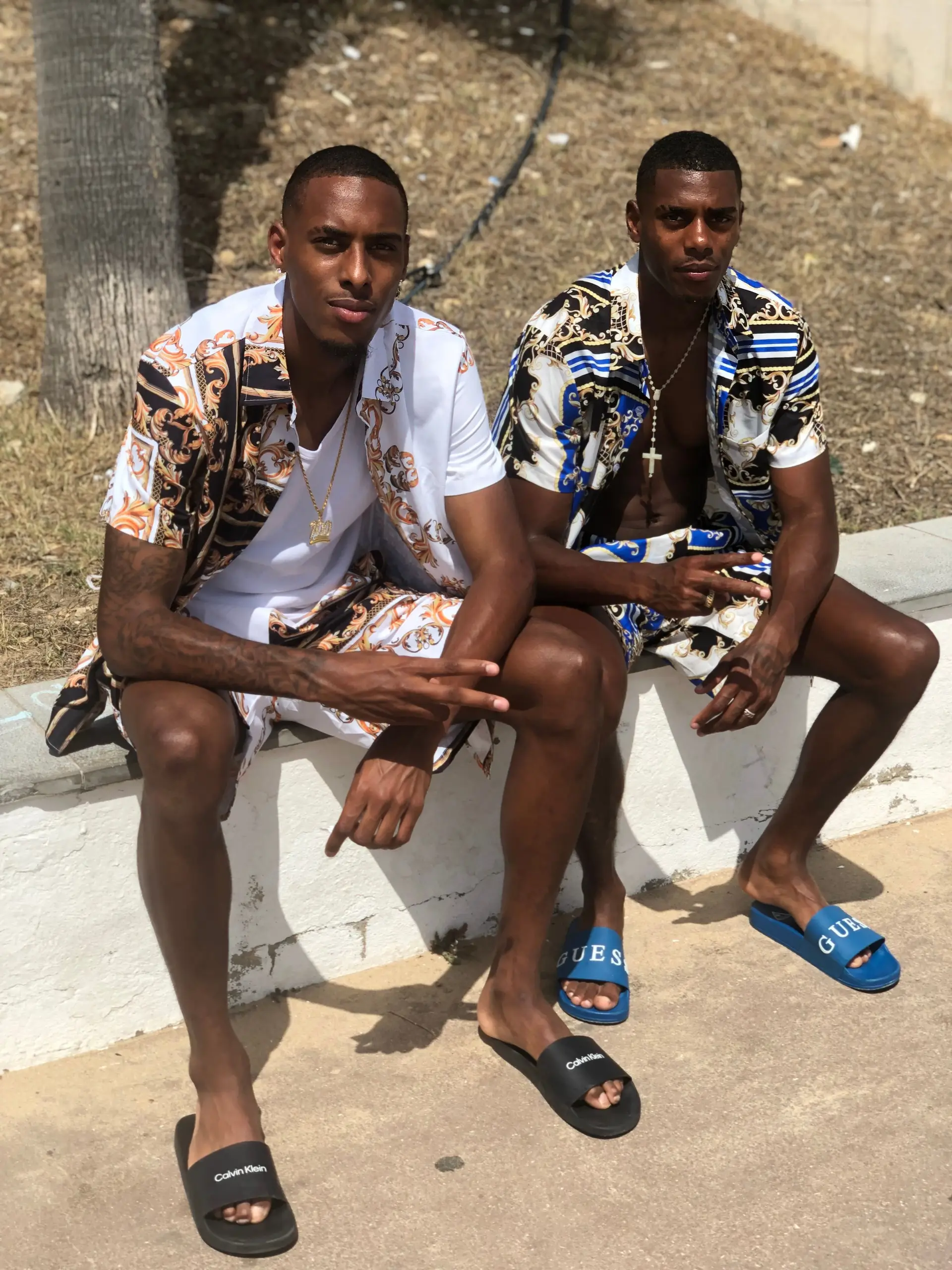 Com o irmão Ruben