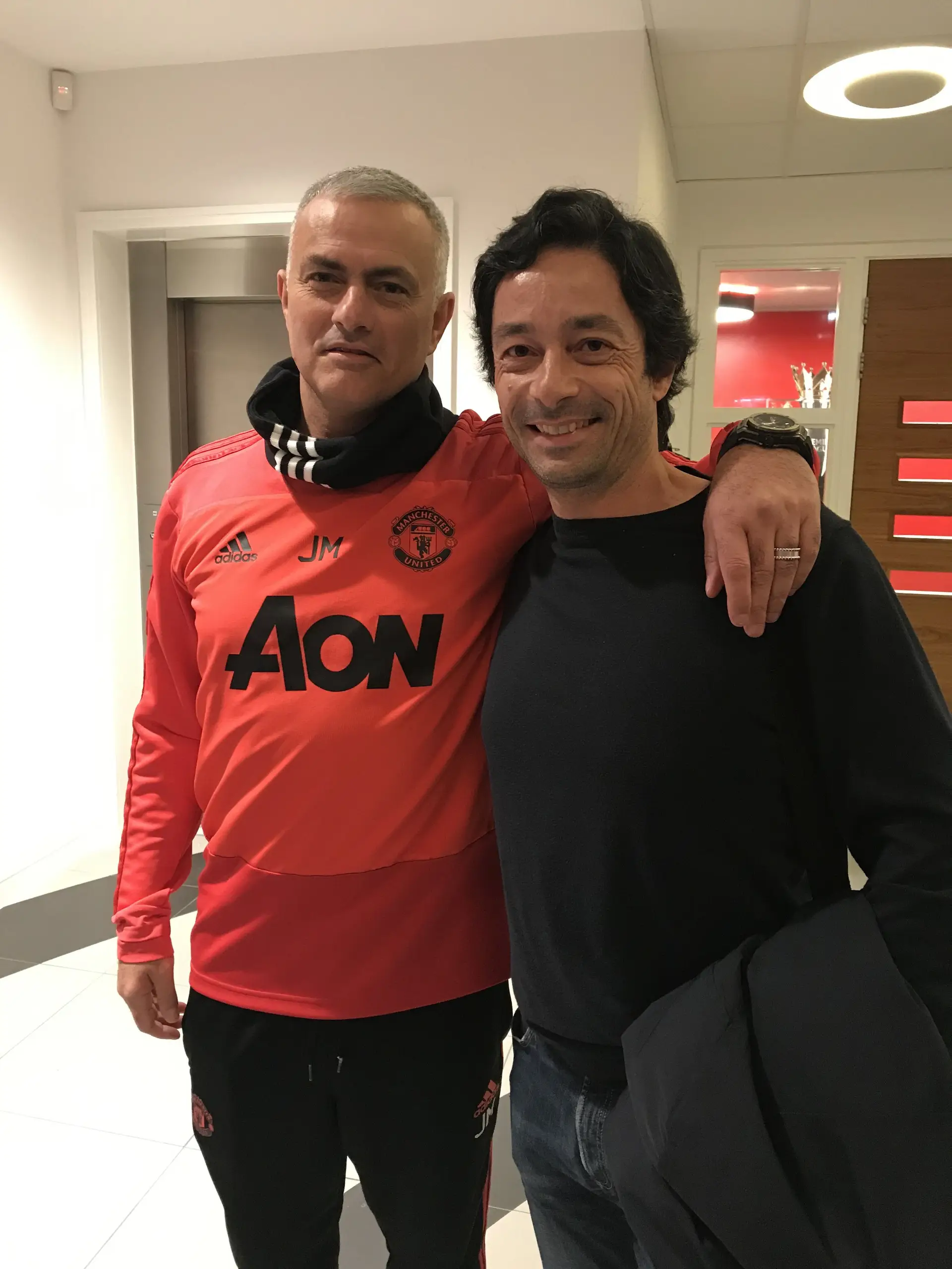 José Mourinho com João Aroso