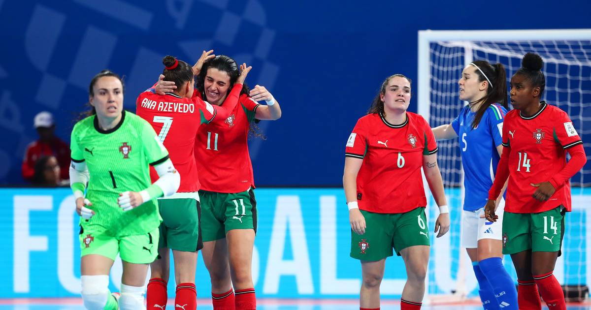 Com muitos golos Portugal se pôs na meia-final do Mundial feminino de futsal