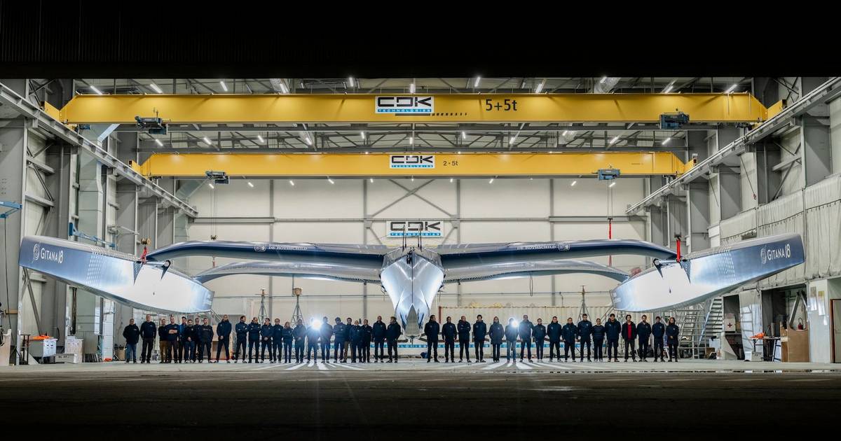 Gitana 18: a mais recente super nave espacial à vela para voar sobre o mar