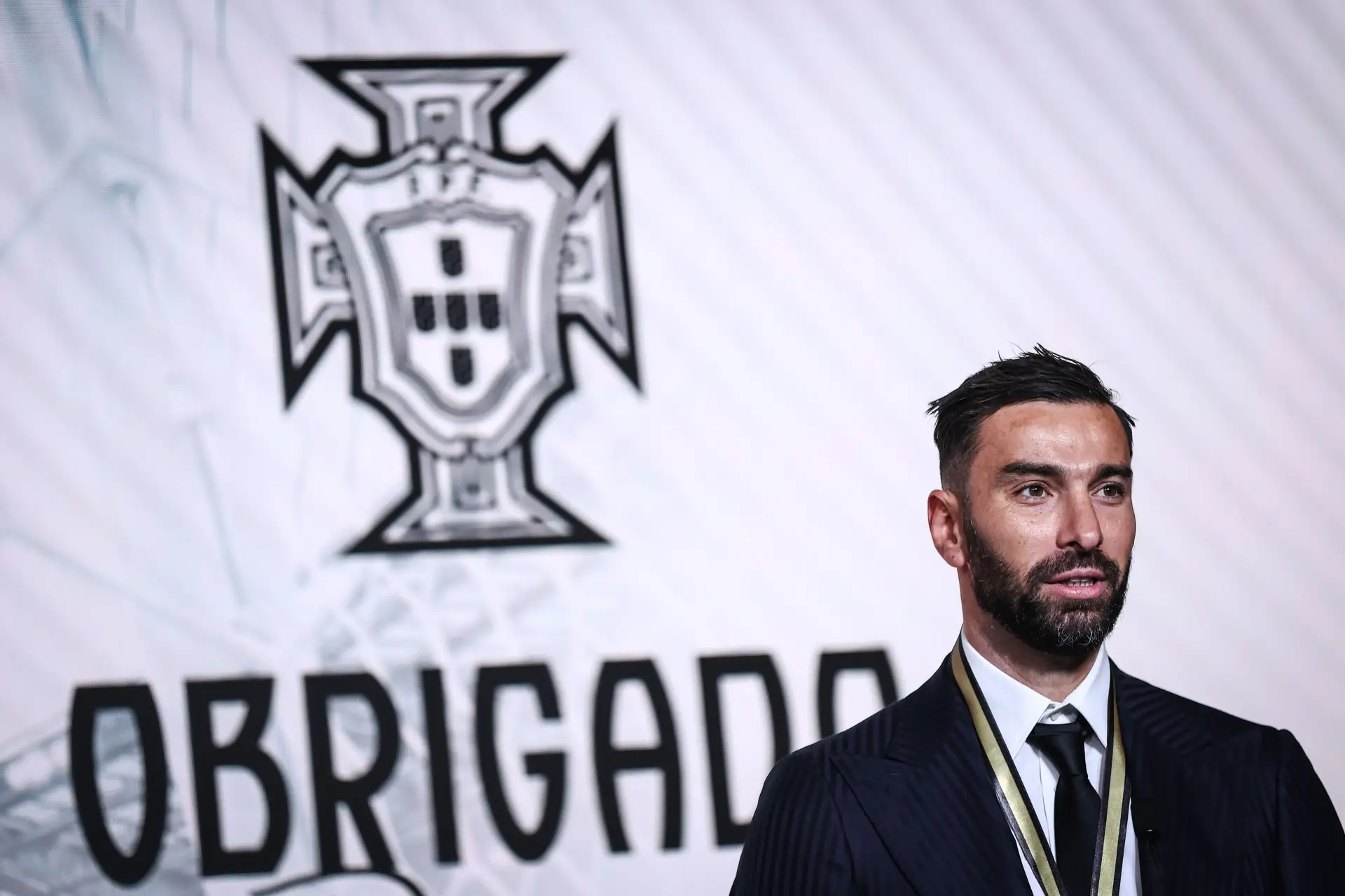 Rui Patrício no evento de homenagem à sua carreira, organizado pela Federação Portuguesa de Futebol