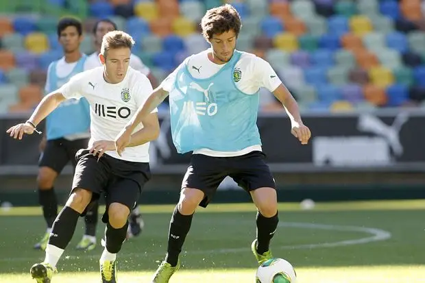 Em treino nos juniores do Sporting