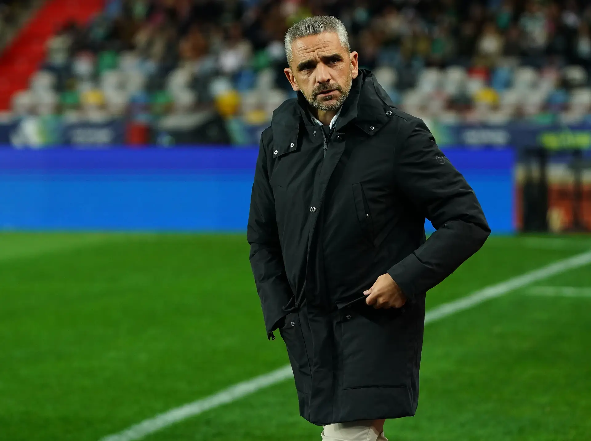 Borges antes do começo da meia-final em Leiria