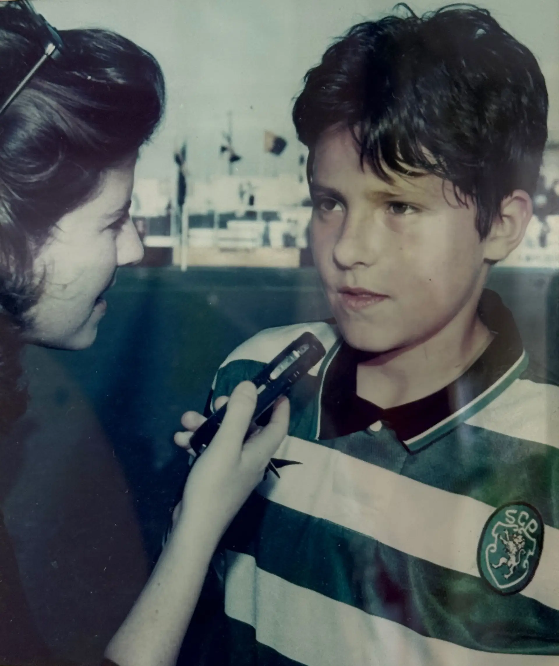 Na final do Torneio Internacional da Pontinha, que Jorge Teixeira ganhou nos infantis pelo Sporting e onde marcou o golo da vitória