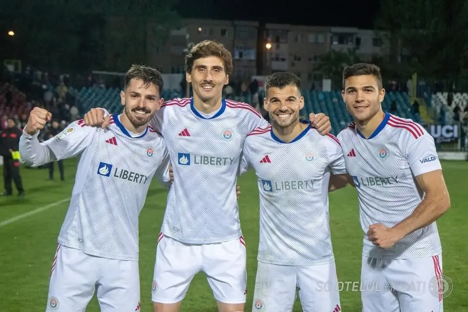João Lameira, Miguel Silva, Frederic Maciel e Samuel Teles jogam juntos no FC Otelul em 2024