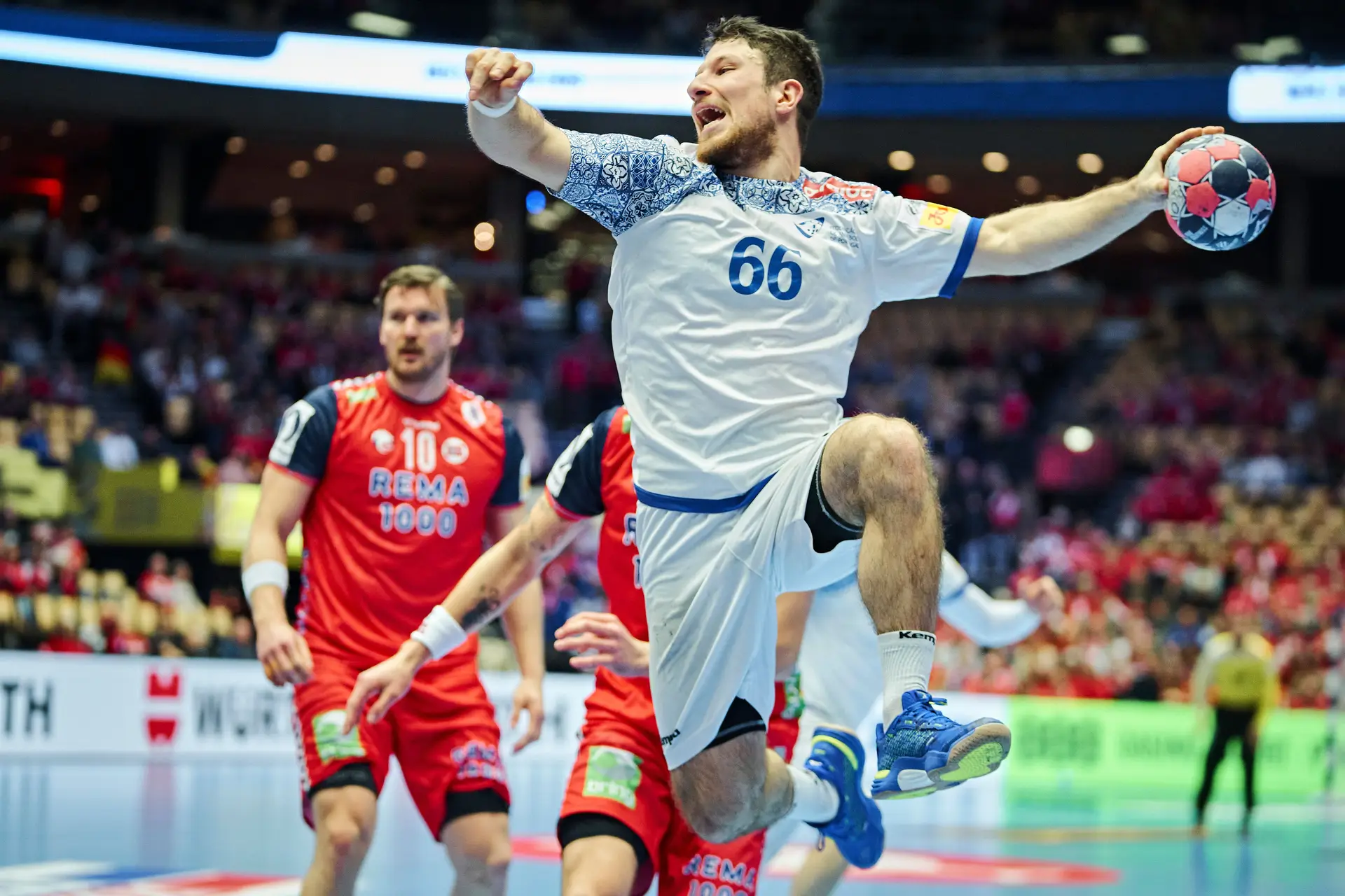 O jogo contra a Noruega foi aquele em que João Gomes somou mais minutos 