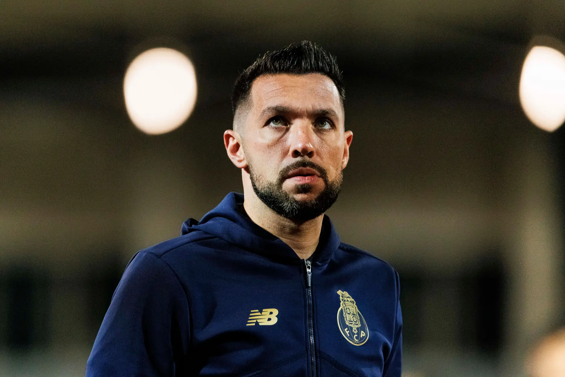 Farioli no jogo contra o Casa Pia