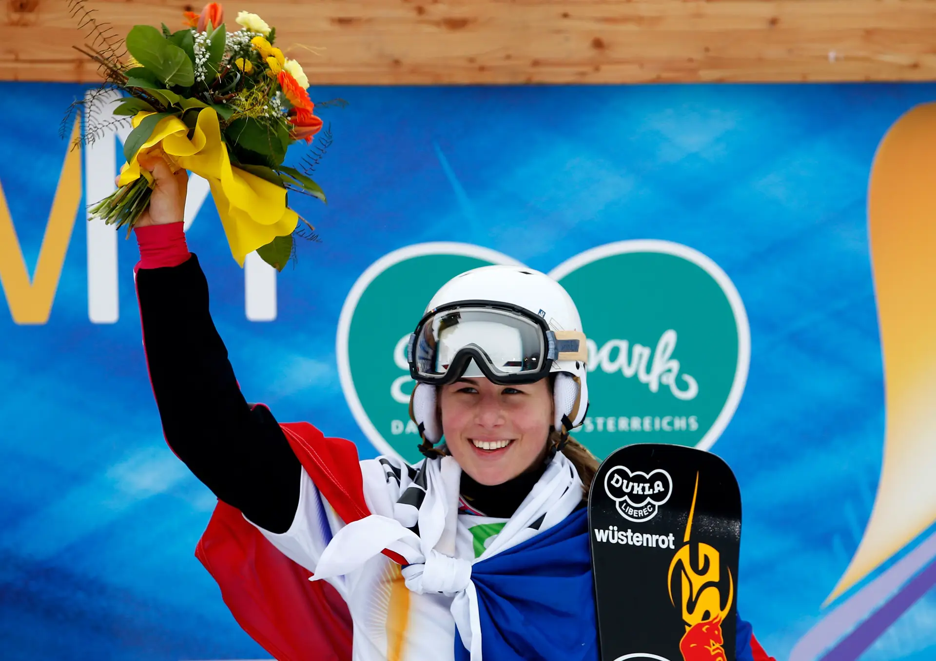 A chega ganhou a medalha de ouro no snowboard e no esqui alpino nos Jogos de 2018, em Pyongyang