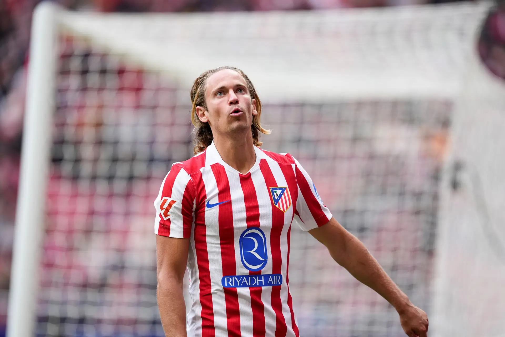Marcos Llorente, jogador do Atlético de Madrid, durante uma partida da liga espanhola
