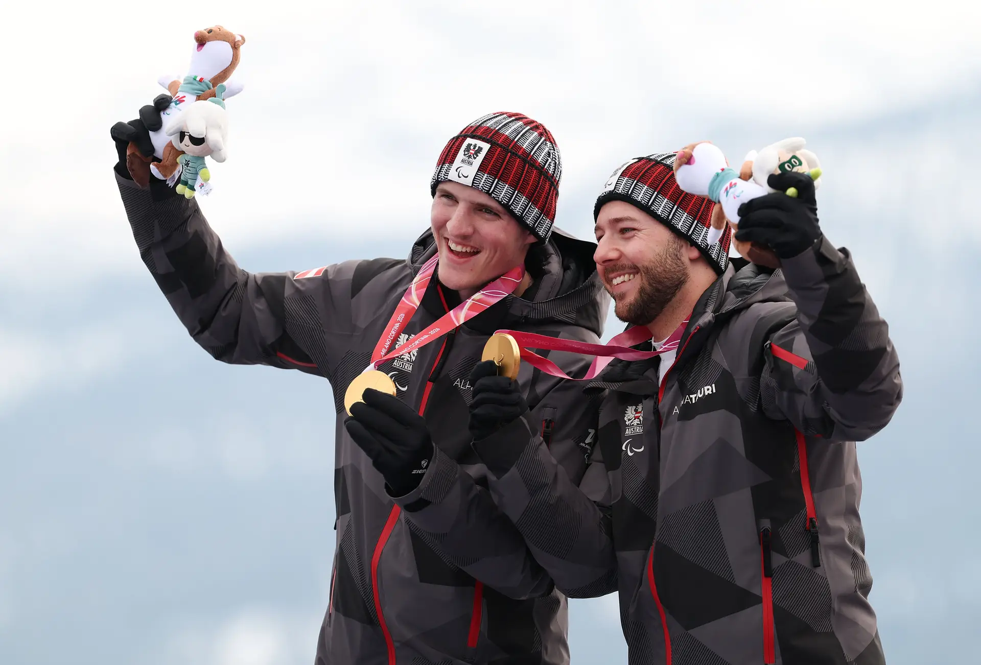 Johannes Aigner na cerimónia do pódio