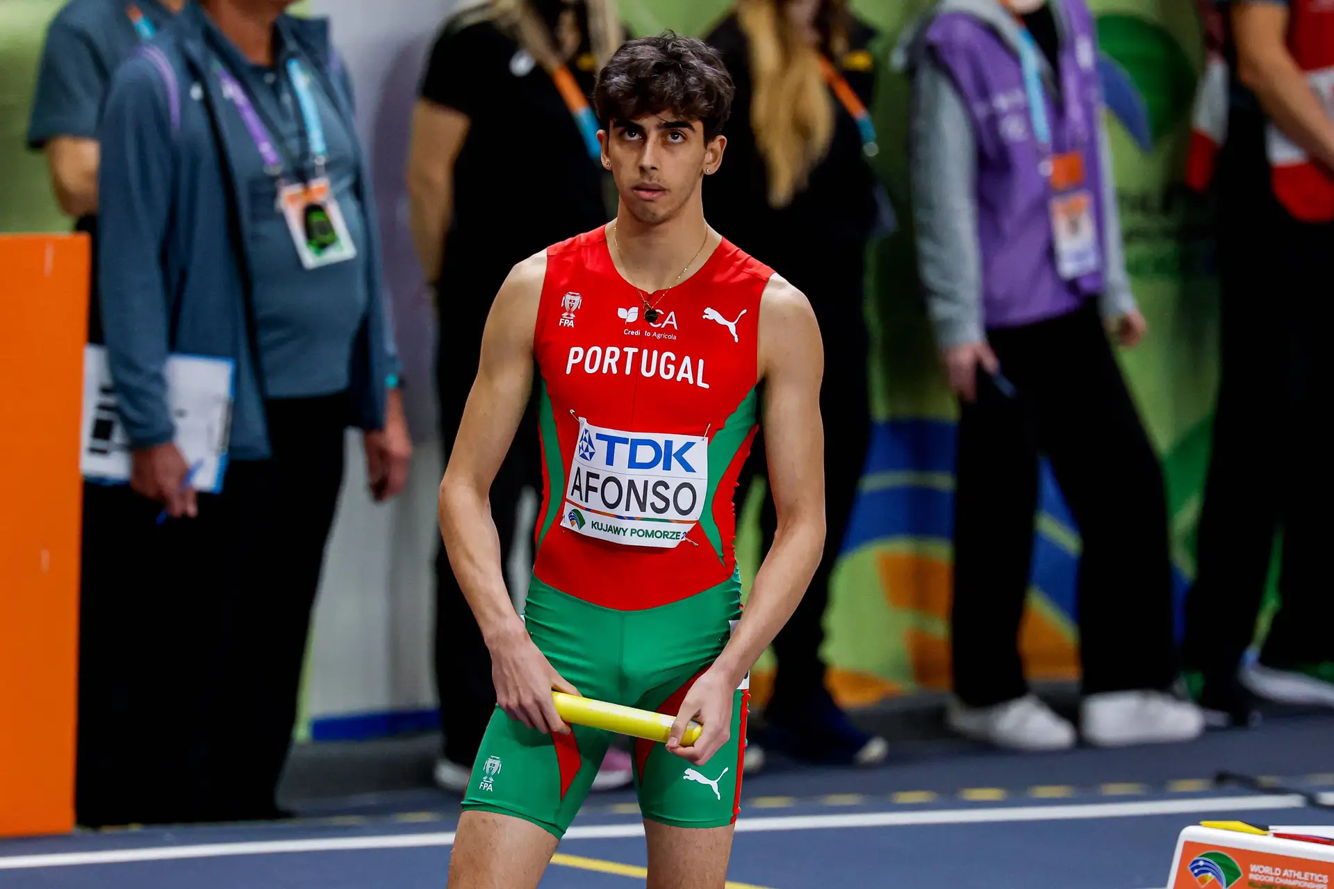 Pedro Afonso antes da prova