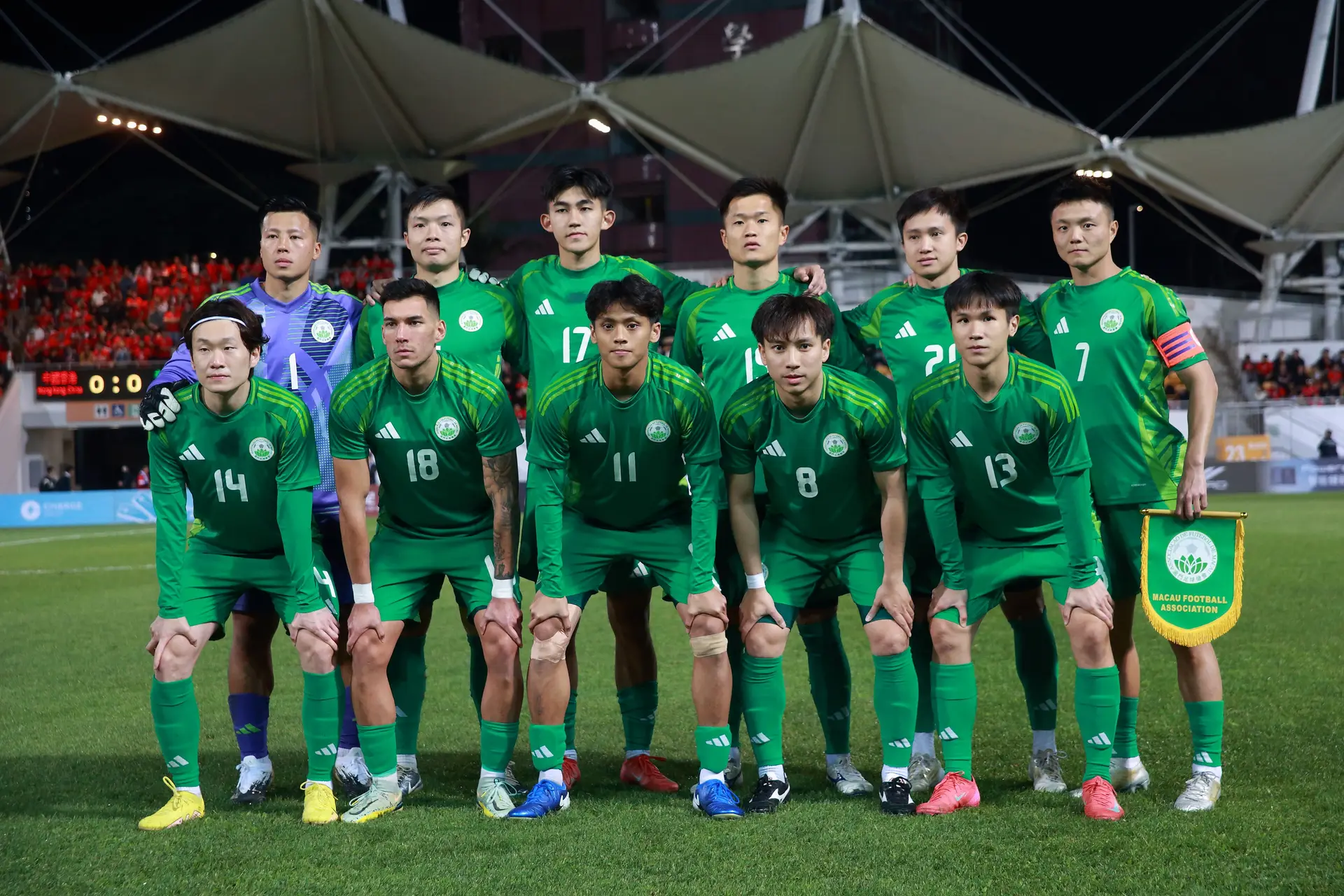 A equipa de Macau, aqui numa foto de 2025, busca uma vitória que lhe escapa desde 2019