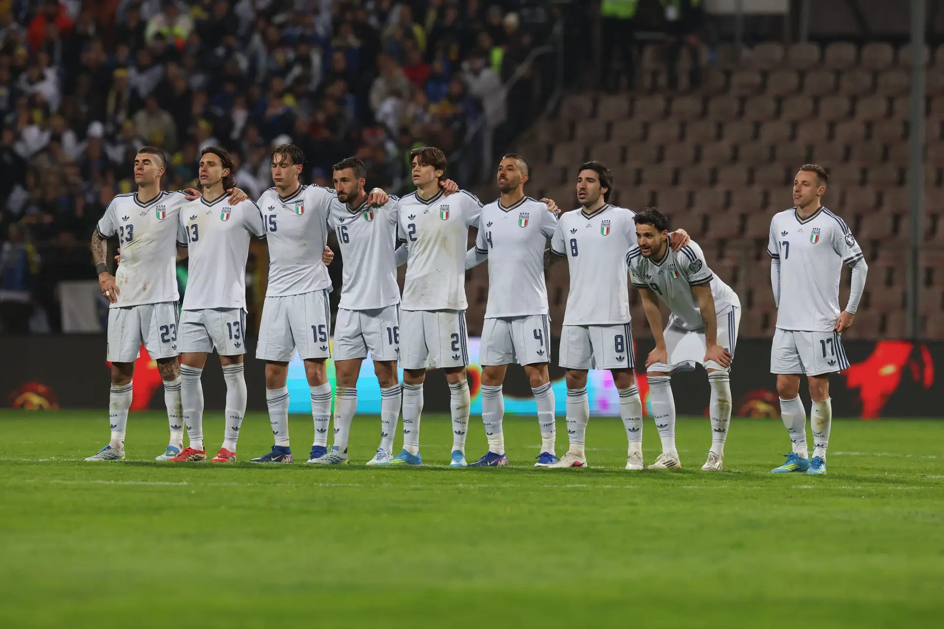 No tempo regulamentar, as Bósnia e Itália empataram a um golo