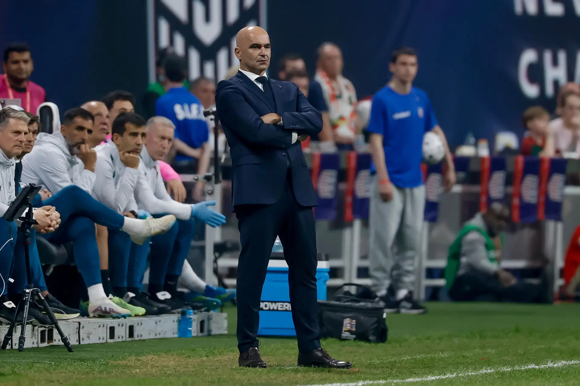 Roberto Martínez no Estádio Mercedes-Benz, em Atlanta