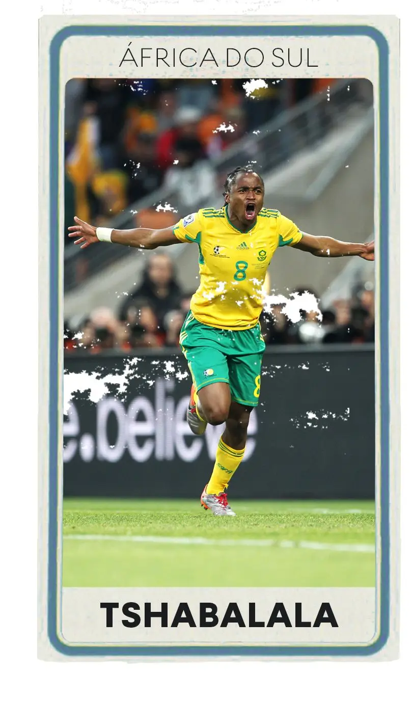 Siphiwe Tshabalala somou 91 partidas pela África do Sul e 12 golos