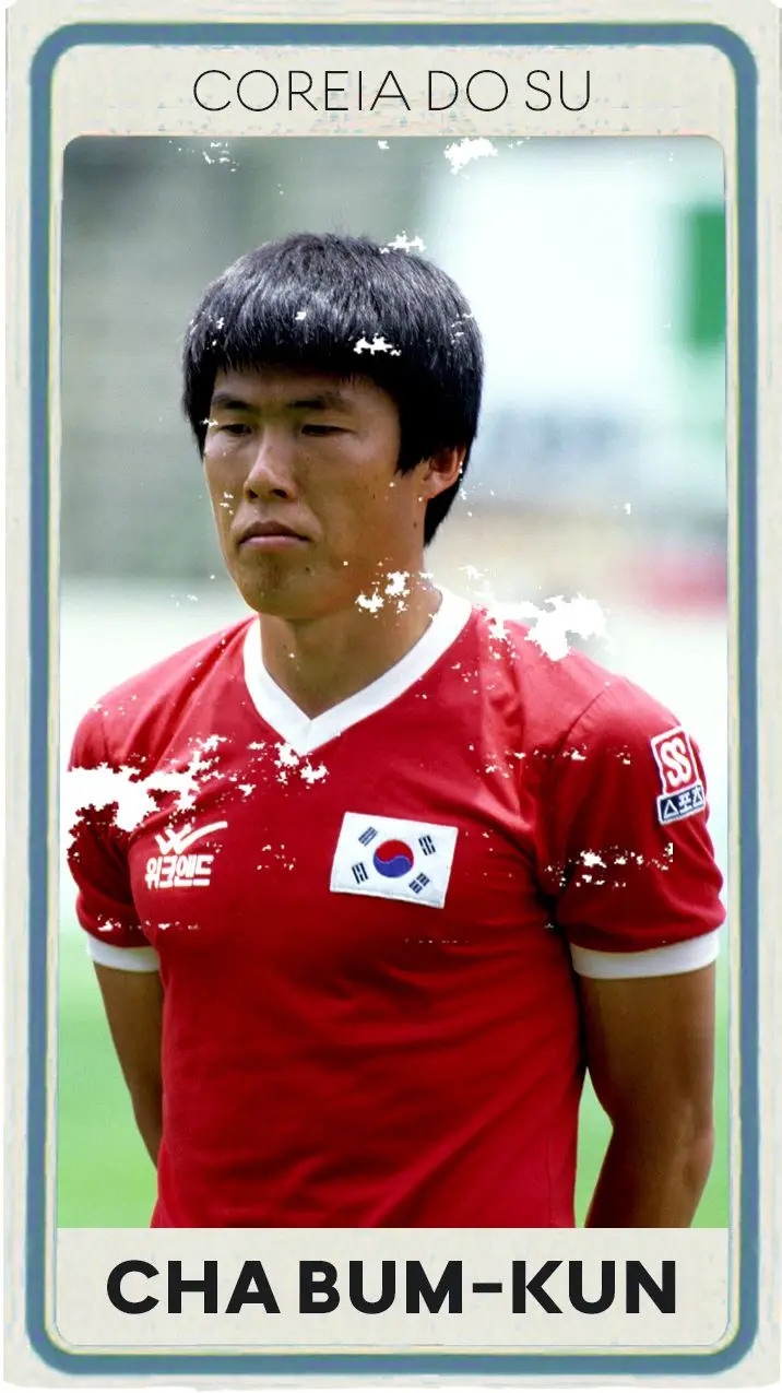 O sul-coreano jogou o Mundial de 1986 e marcou 55 golos em 121 internacionalizações pelo seu país