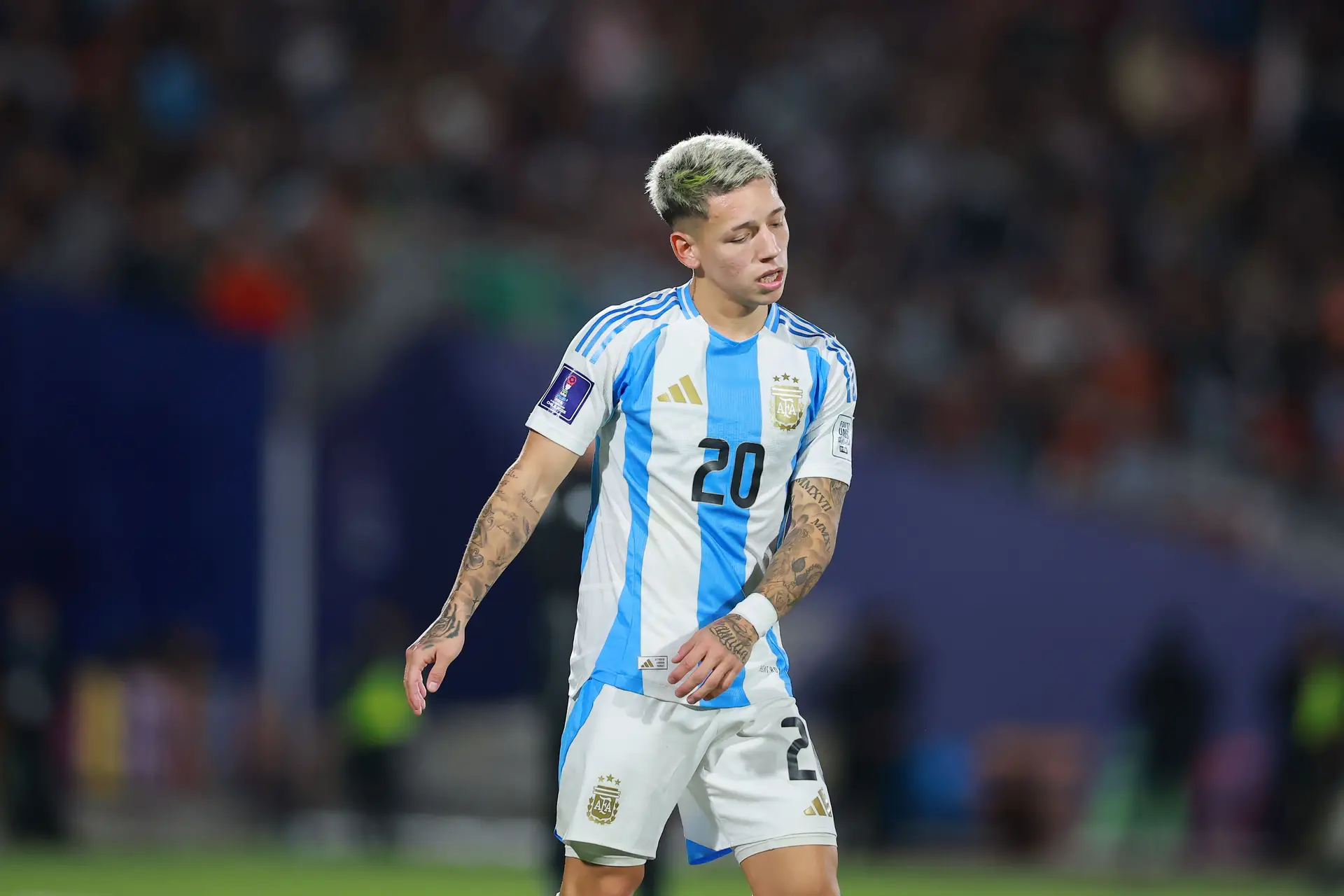 Gianluca Prestianni, de 20 anos, tem apenas uma internacionalização pela seleção principal da Argentina