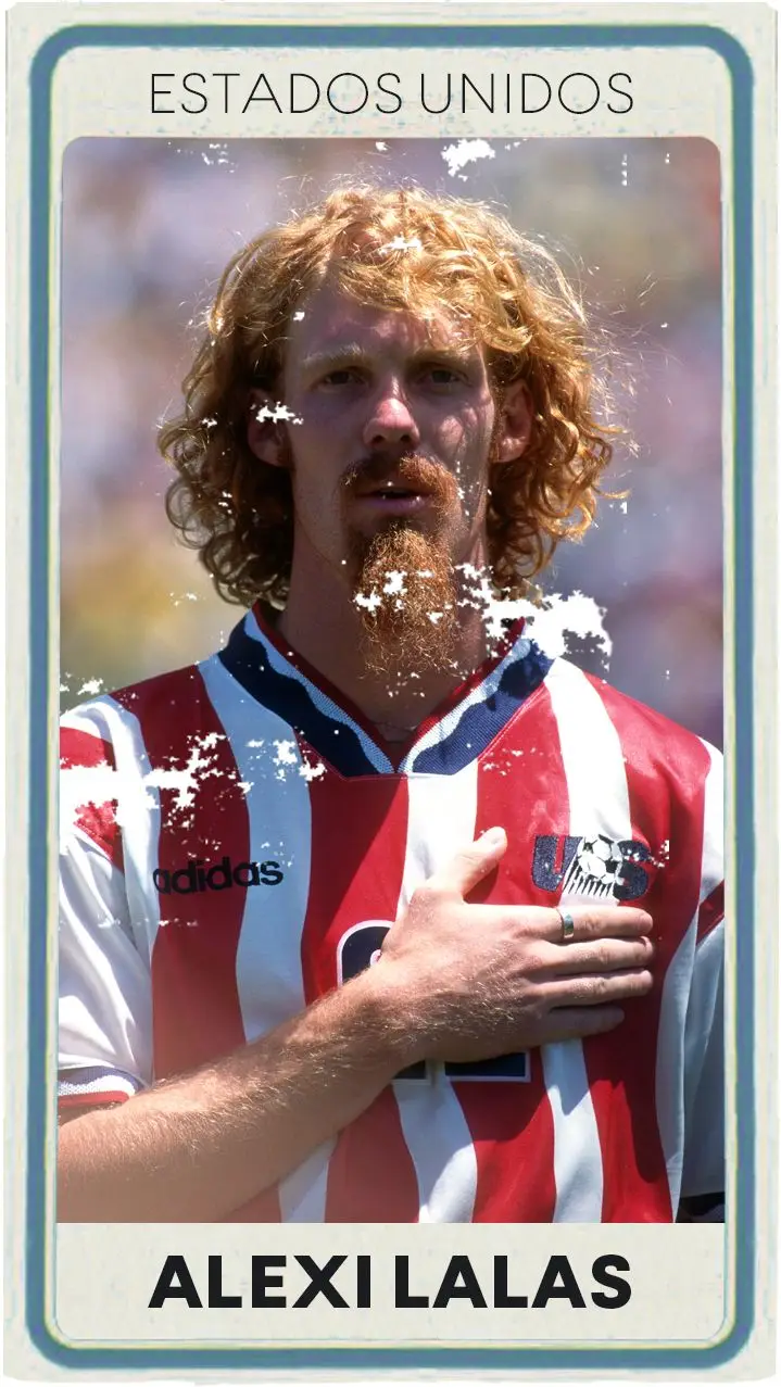 Alex Lalas deixou 97 internacionalizações pelos EUA, nas quais marcou 11 golos. Esteve nos Mundiais de 1994 e 1998