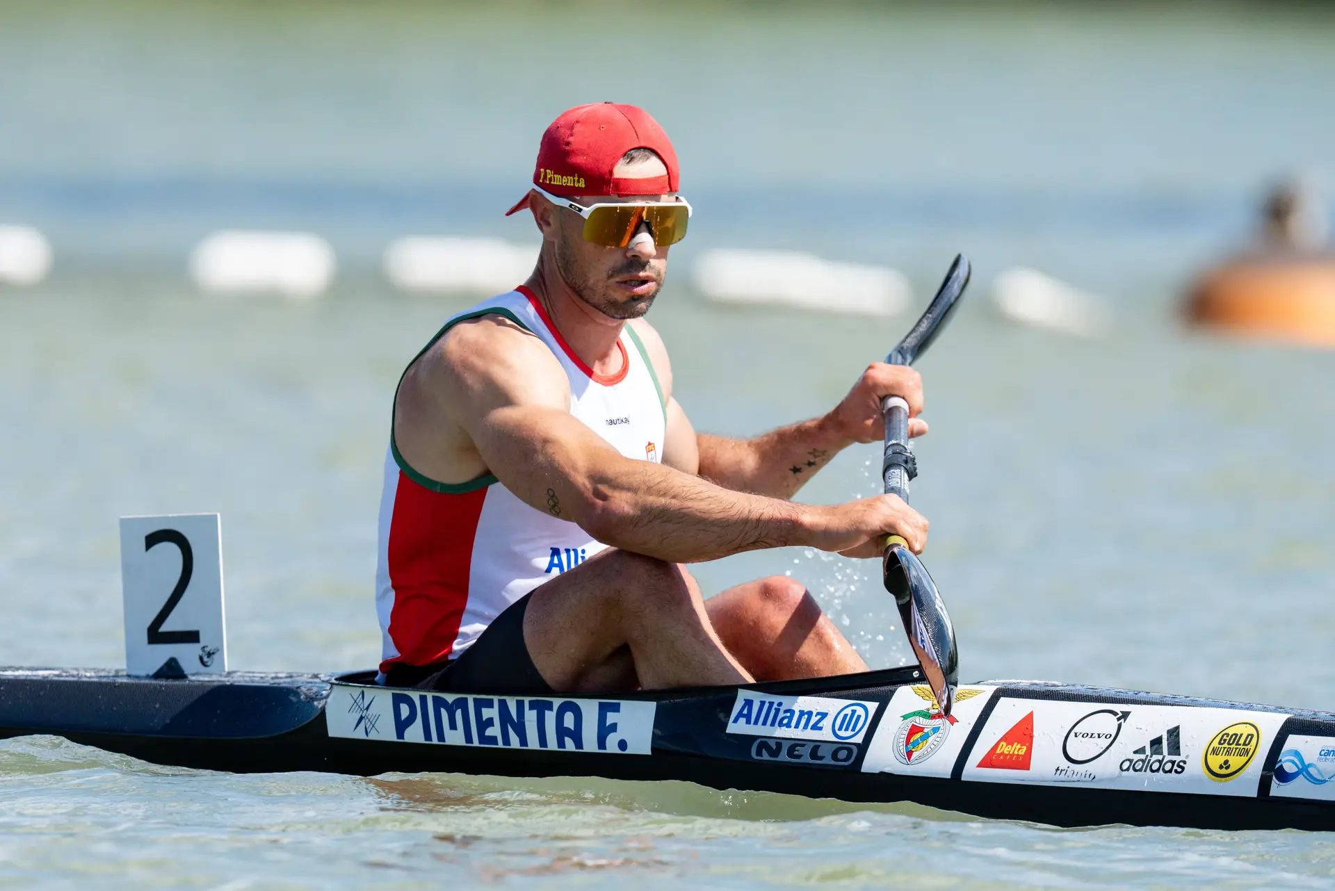 Fernando Pimenta a pagaiar na Taça do Mundo de canoagem