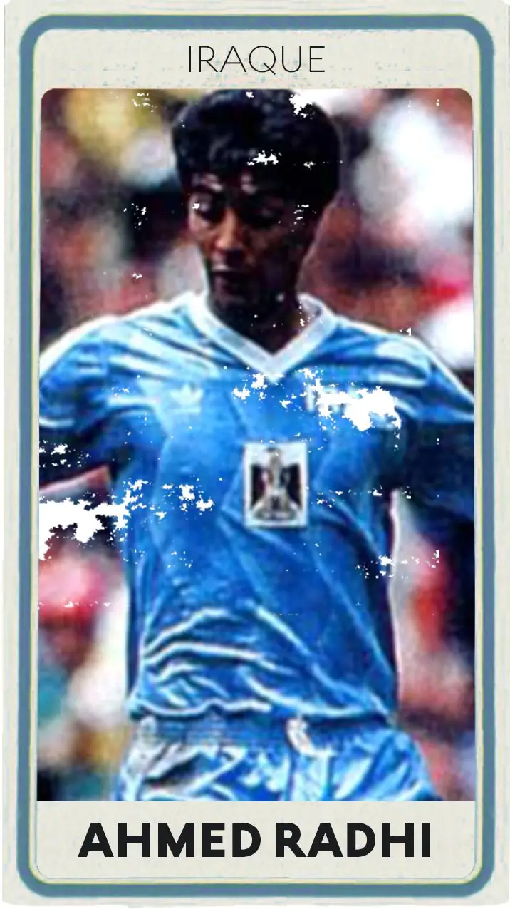 Ahmed Radhi é o segundo melhor marcador de sempre (62 golos) do Iraque e jogou no Campeonato do Mundo de 1986
