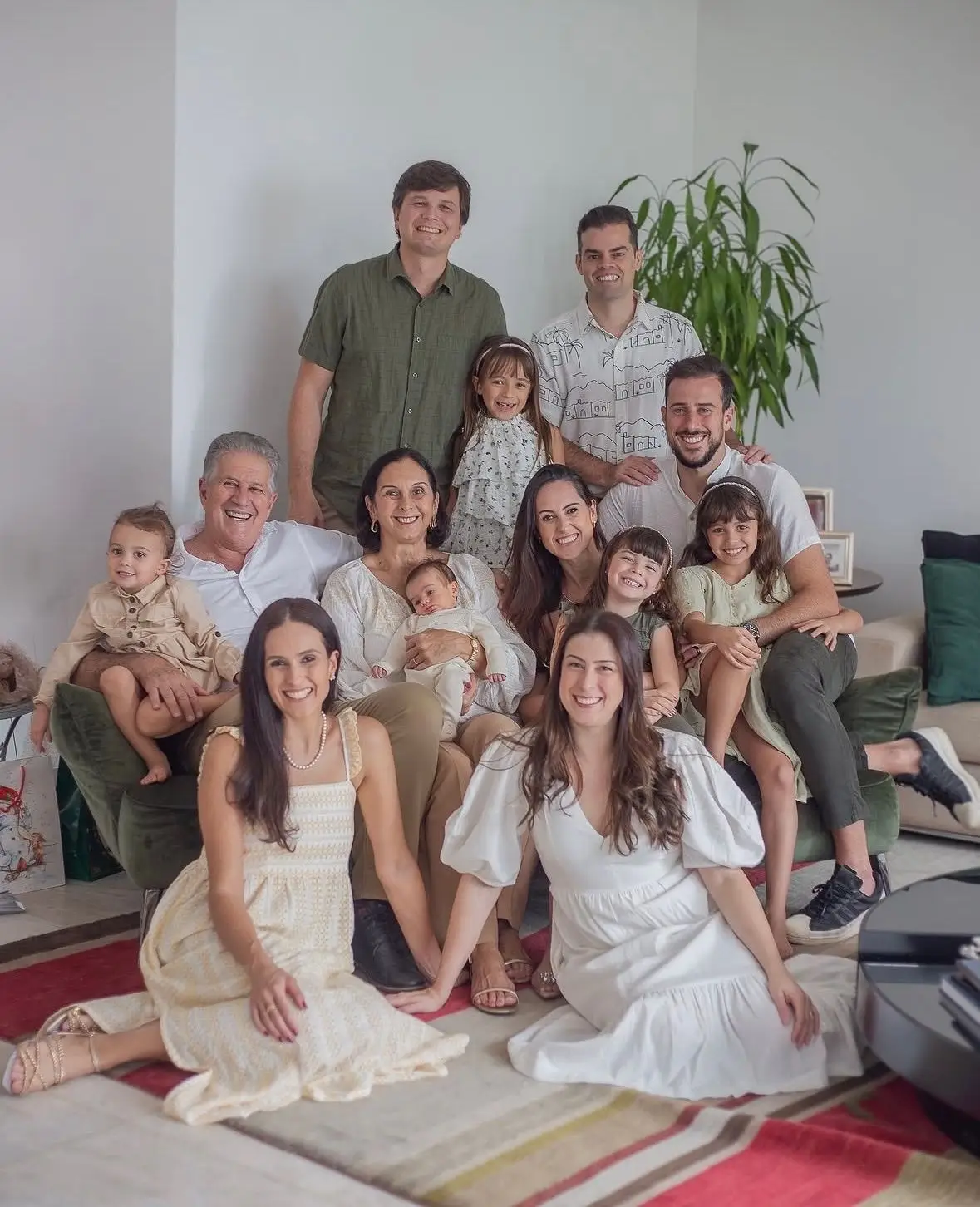 Helton com toda a familia Leite, os pais, as irmãs, mulher, filho, cunhados e sobrinhos