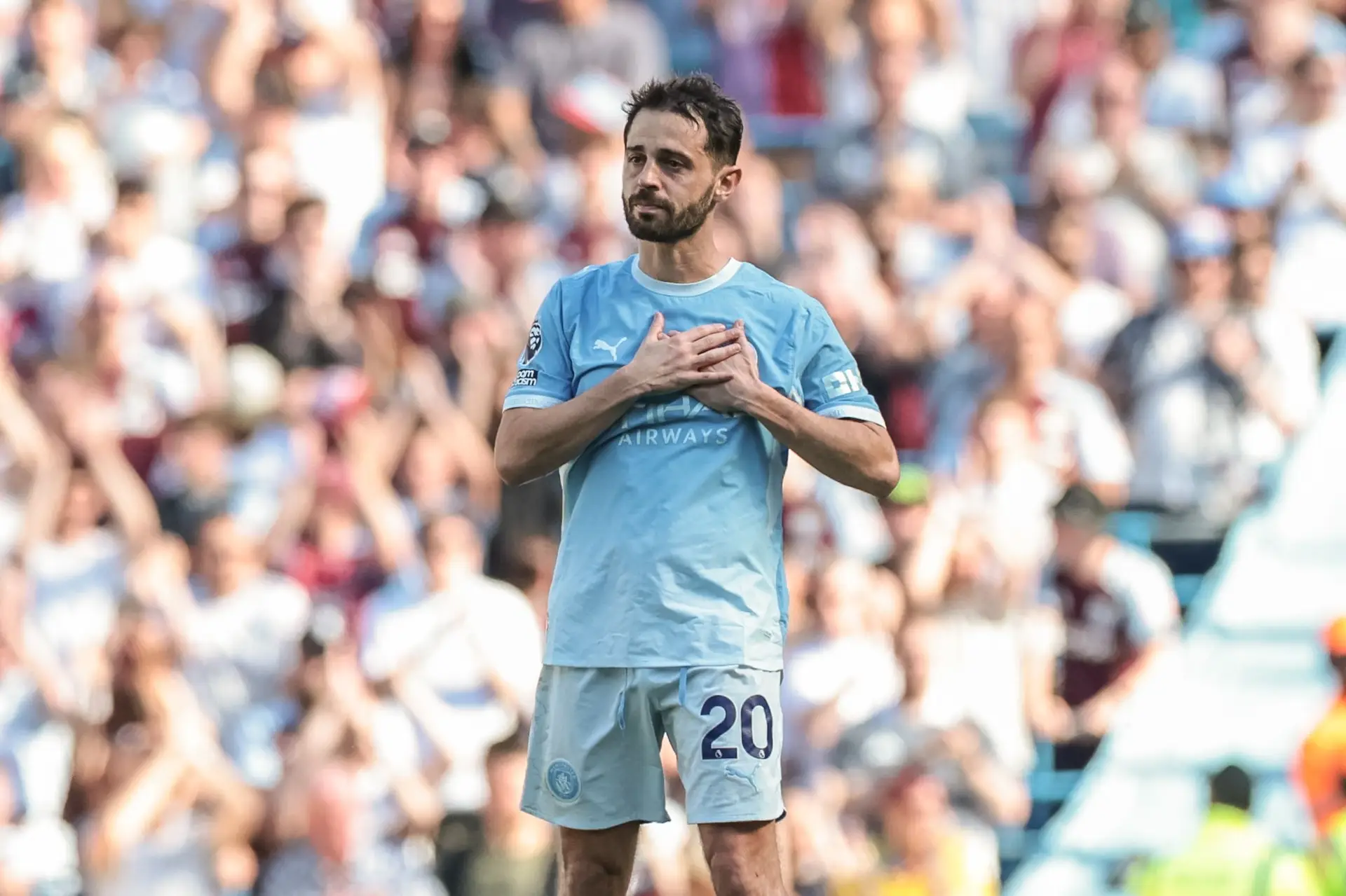 O Manchester City celebrou Bernardo Silva, o tipo discreto que foi obrigado a sair em lágrimas como uma lenda