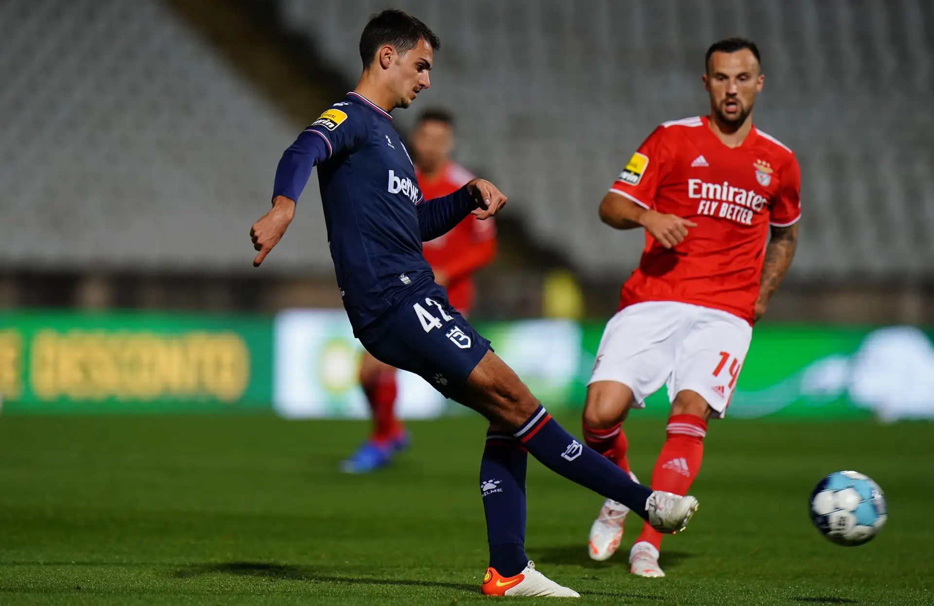 Um dos nove intrépidos da B SAD que enfrentaram o Benfica durante a pandemia