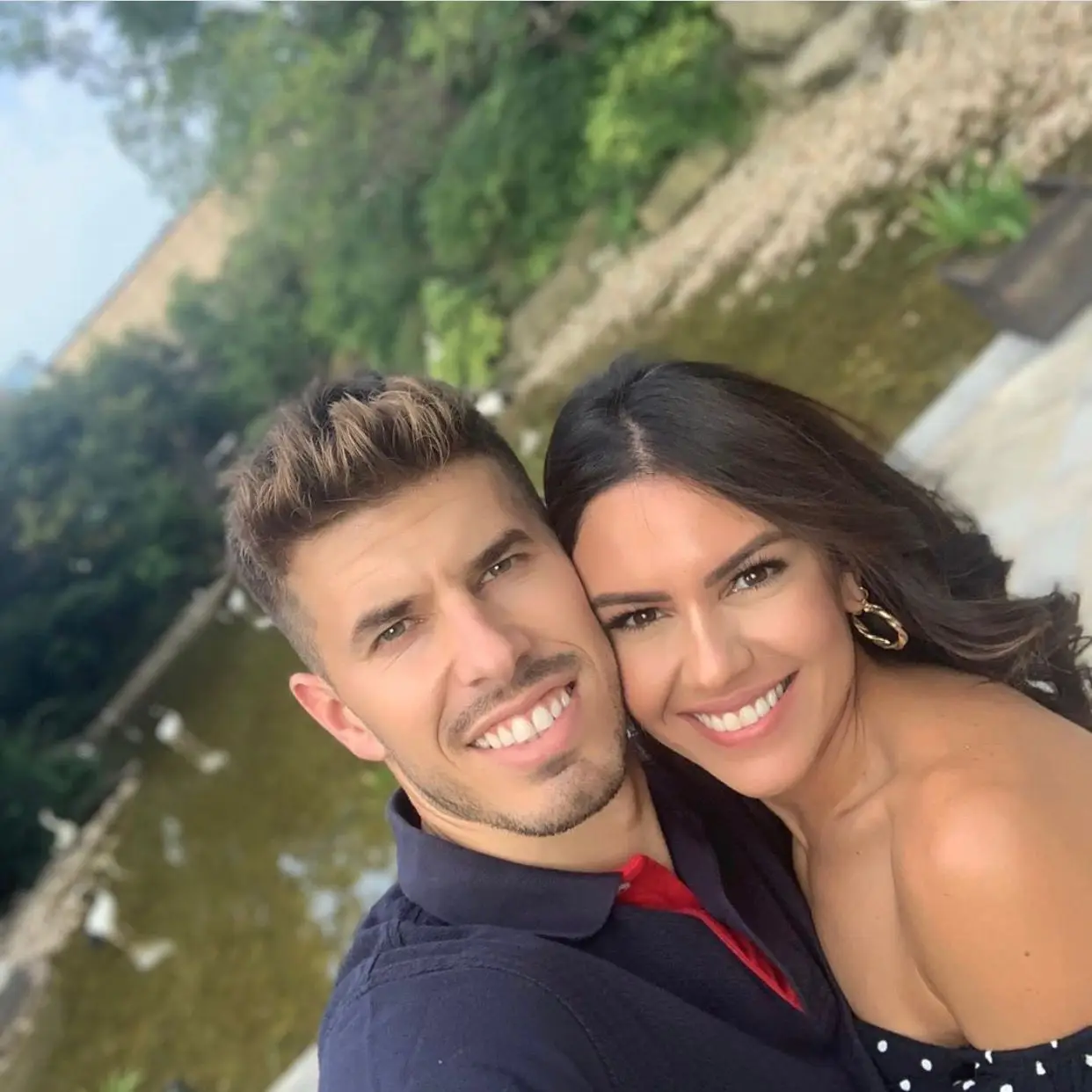 João Silva com a esposa