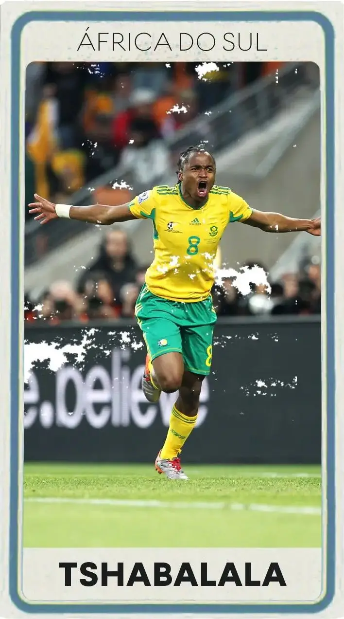 Siphiwe Tshabalala somou 91 partidas pela África do Sul e 12 golos