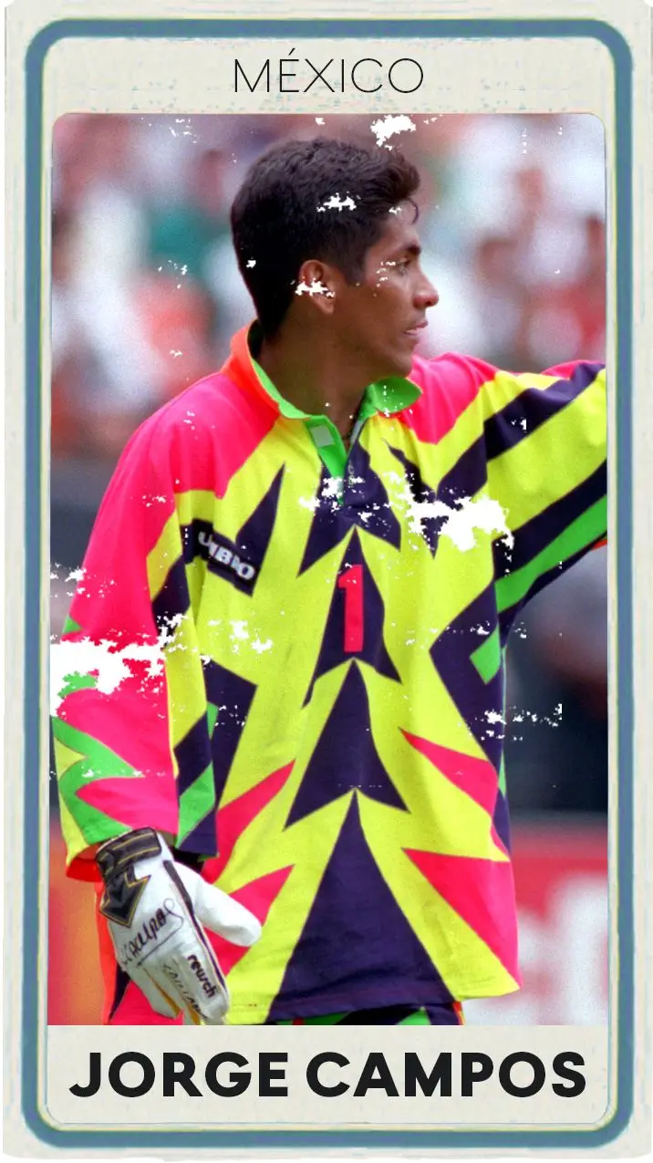 México: Jorge Campos, o pequeno grande guarda-redes das camisolas escaganifobéticas