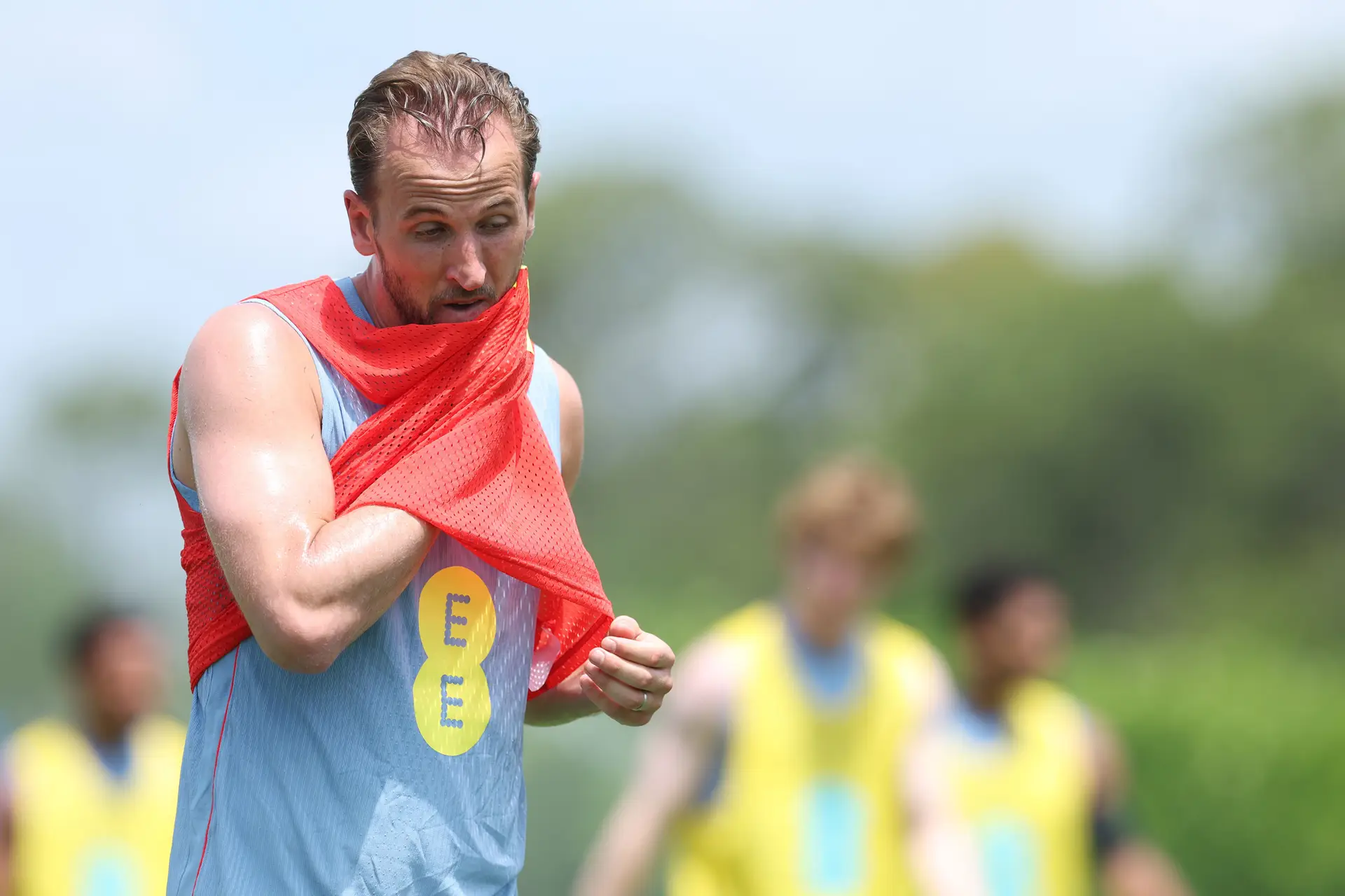 Harry Kane a treinar na Flórida e a sentir já os primeiros efeitos do calor