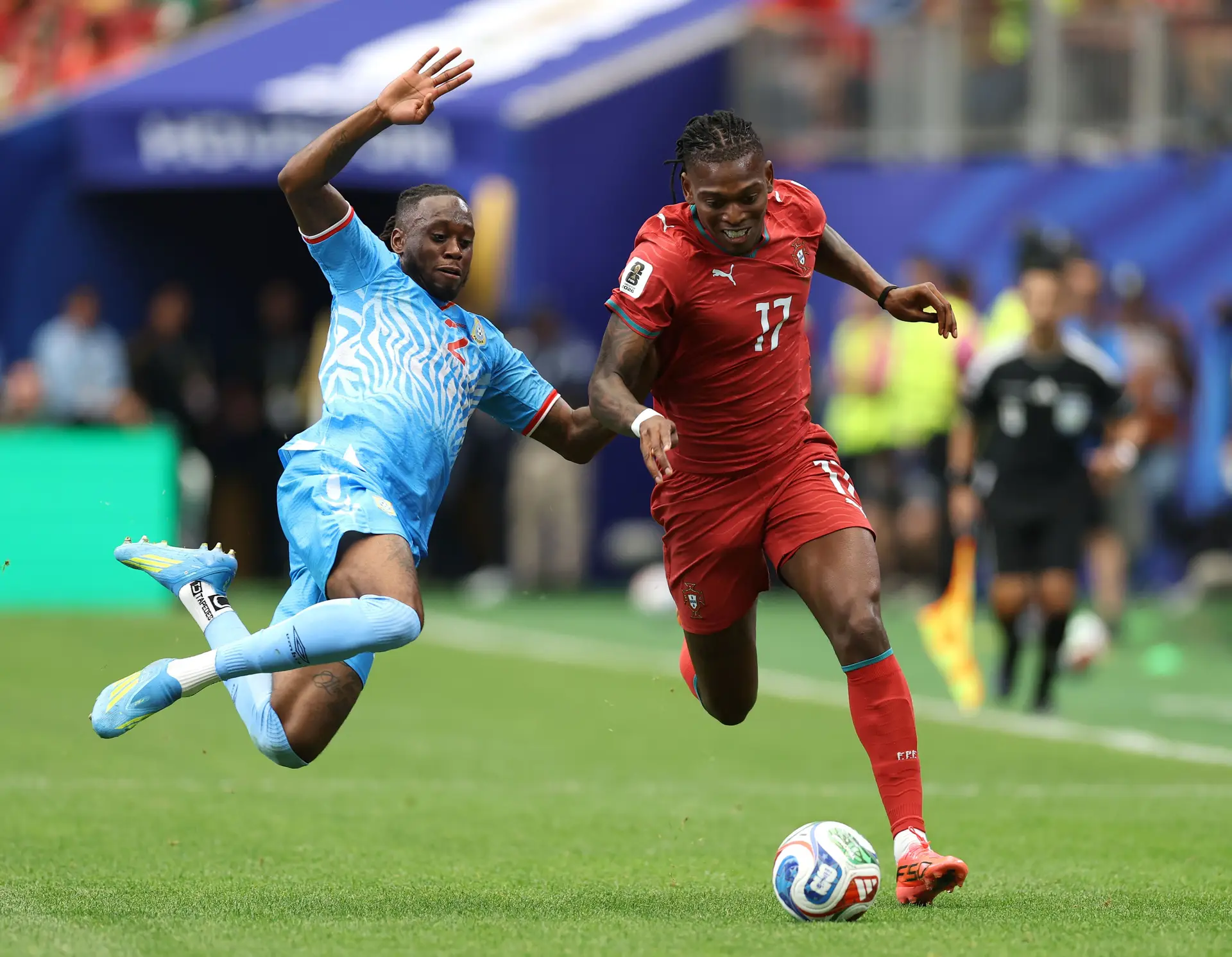 Leão durante o jogo contra a RD Congo