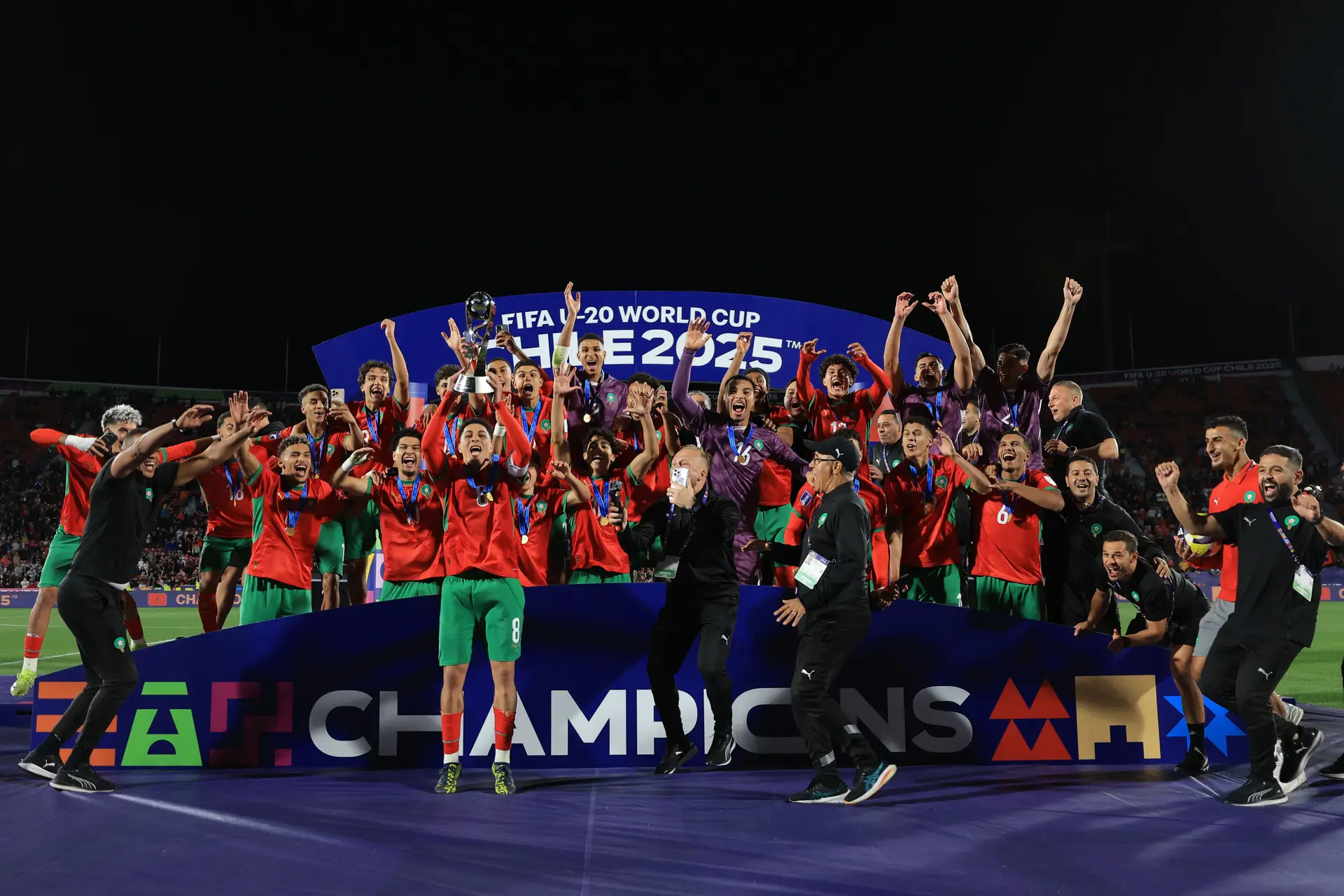 Em outubro de 2025, Marrocos ganhou o Mundial sub-20