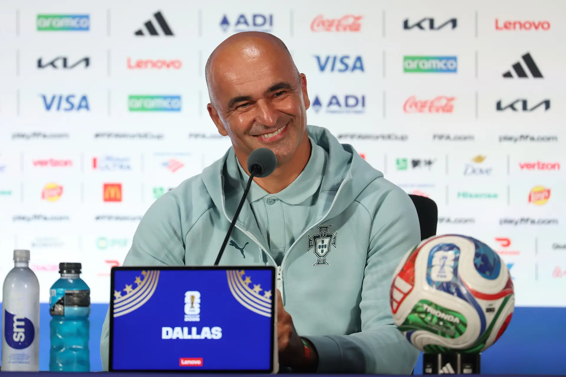 Roberto Martínez na conferência de imprensa de antevisão ao Portugal-Espanha