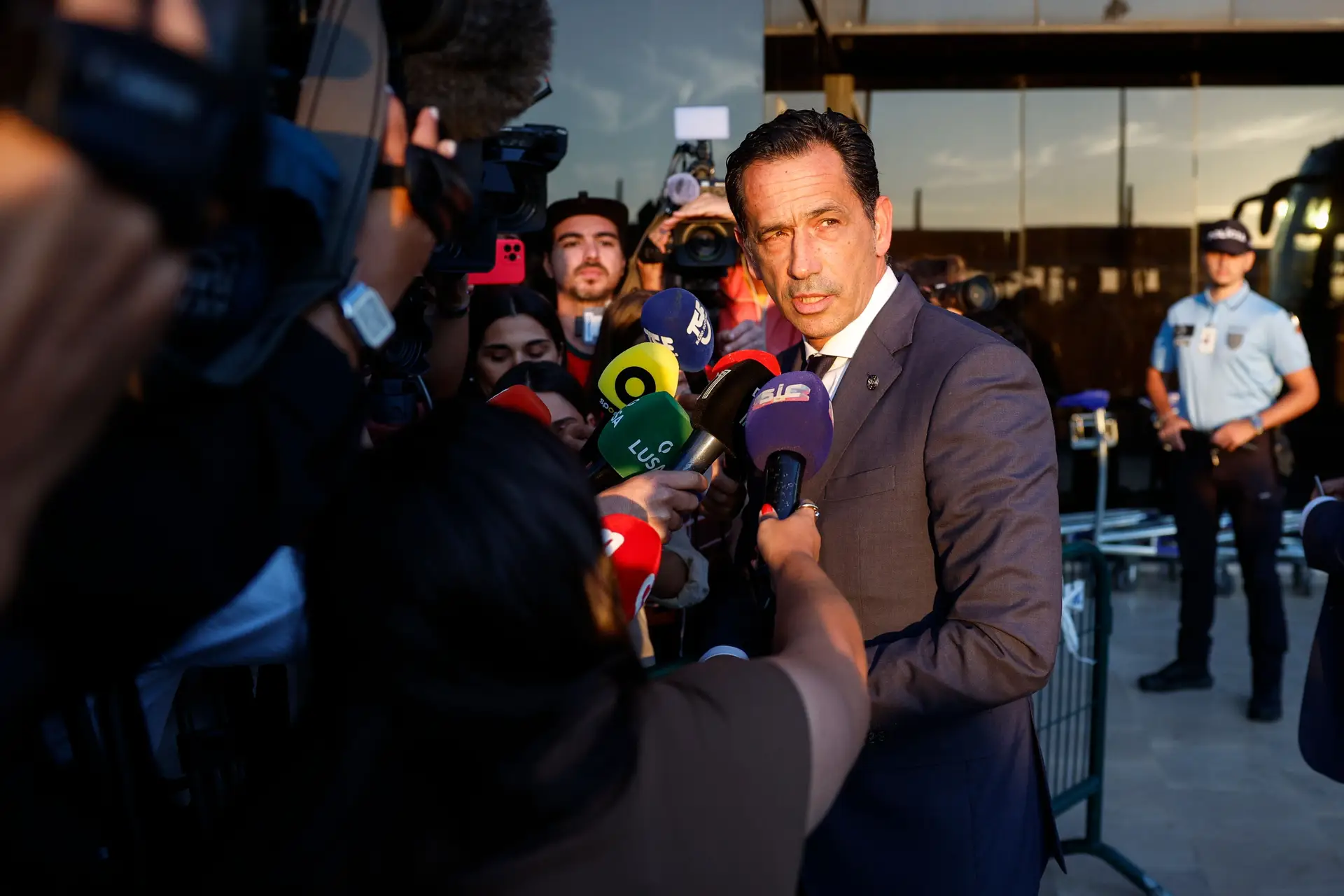 Pedro Proença à chegada a Lisboa após o Mundial 2026