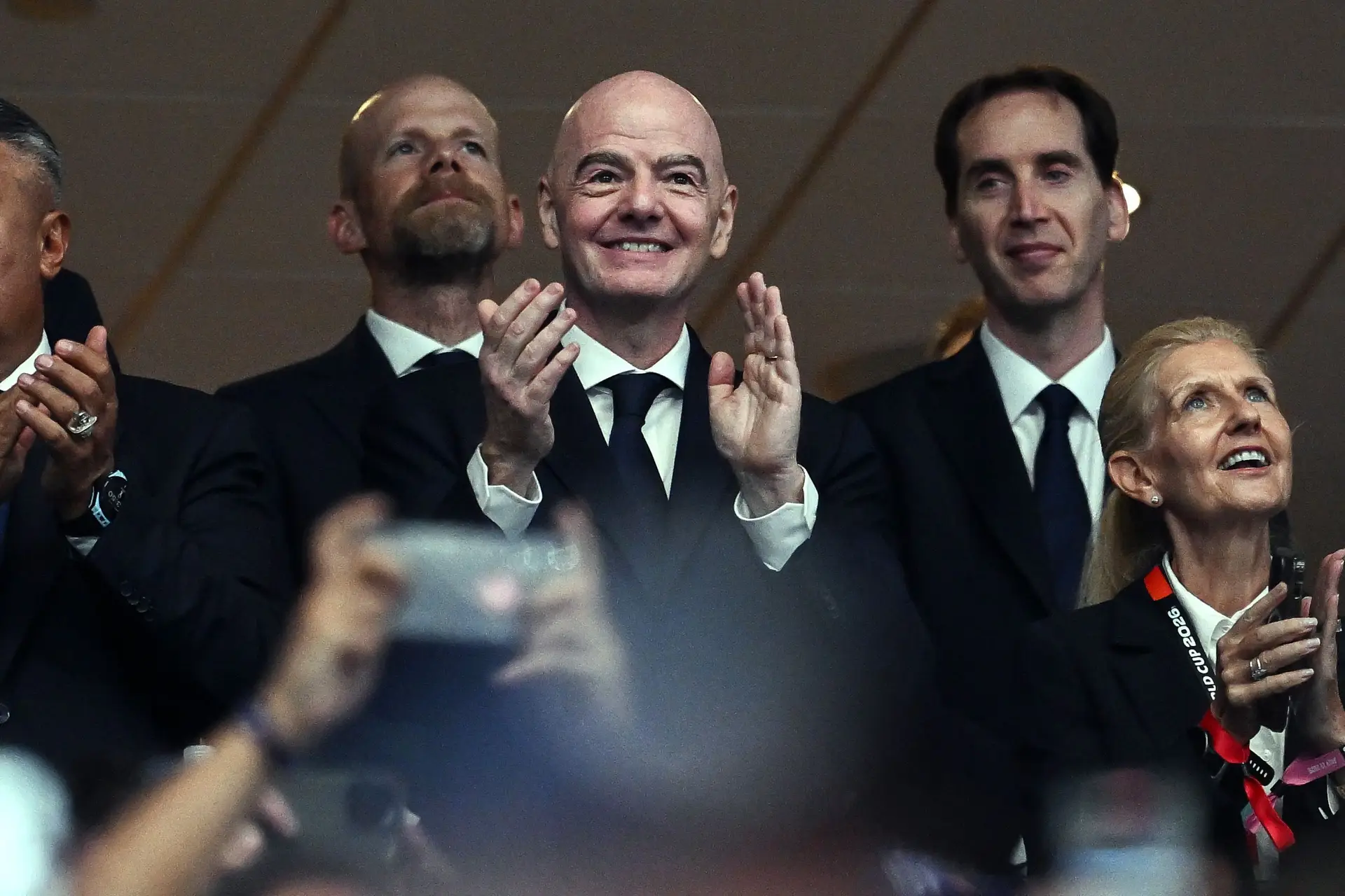Infantino durante a meia-final entre Inglaterra e Argentina, em Atlanta