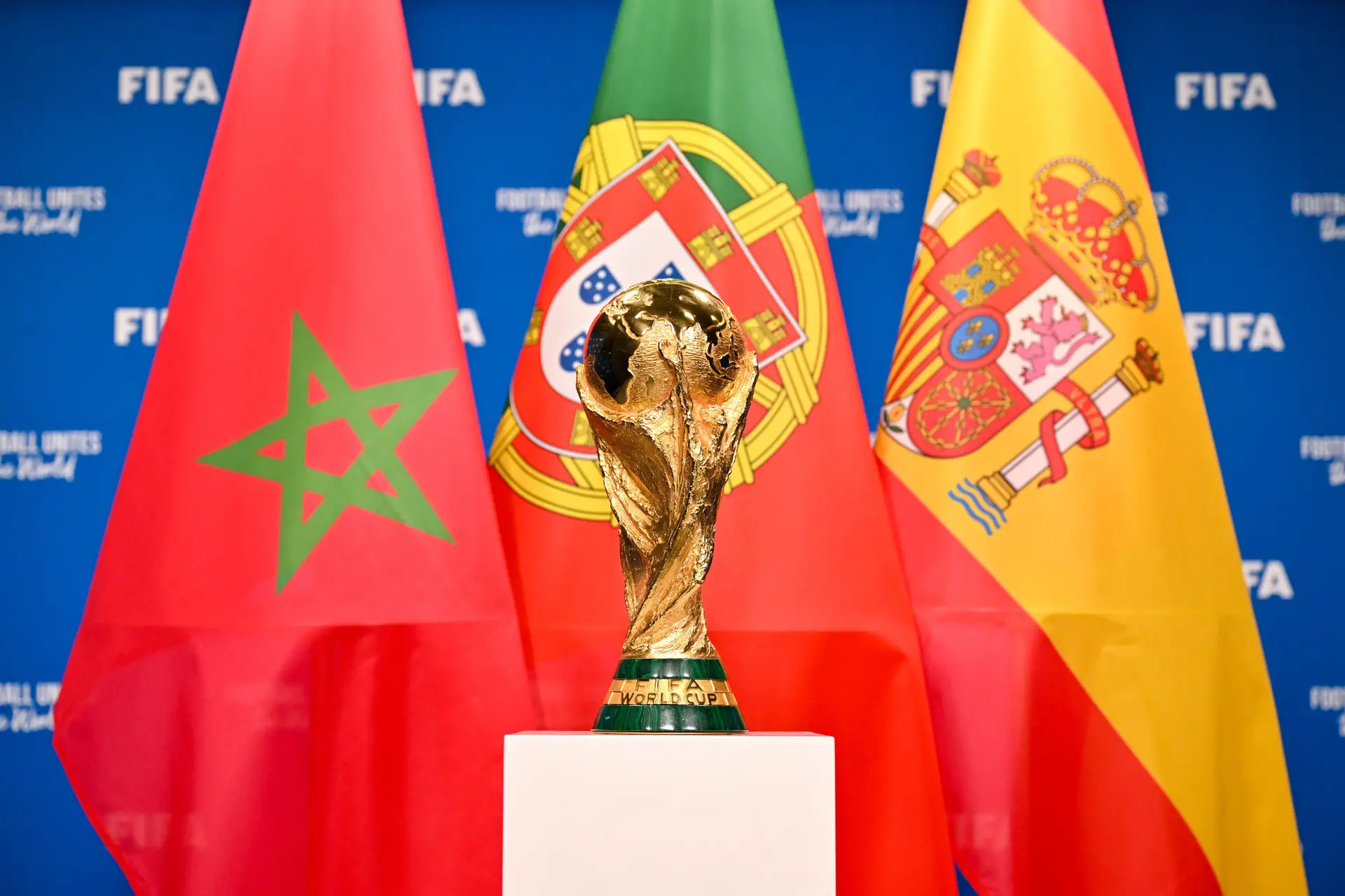 Espanha, Portugal e Marrocos serão os três principais organizadores do Mundial 2030