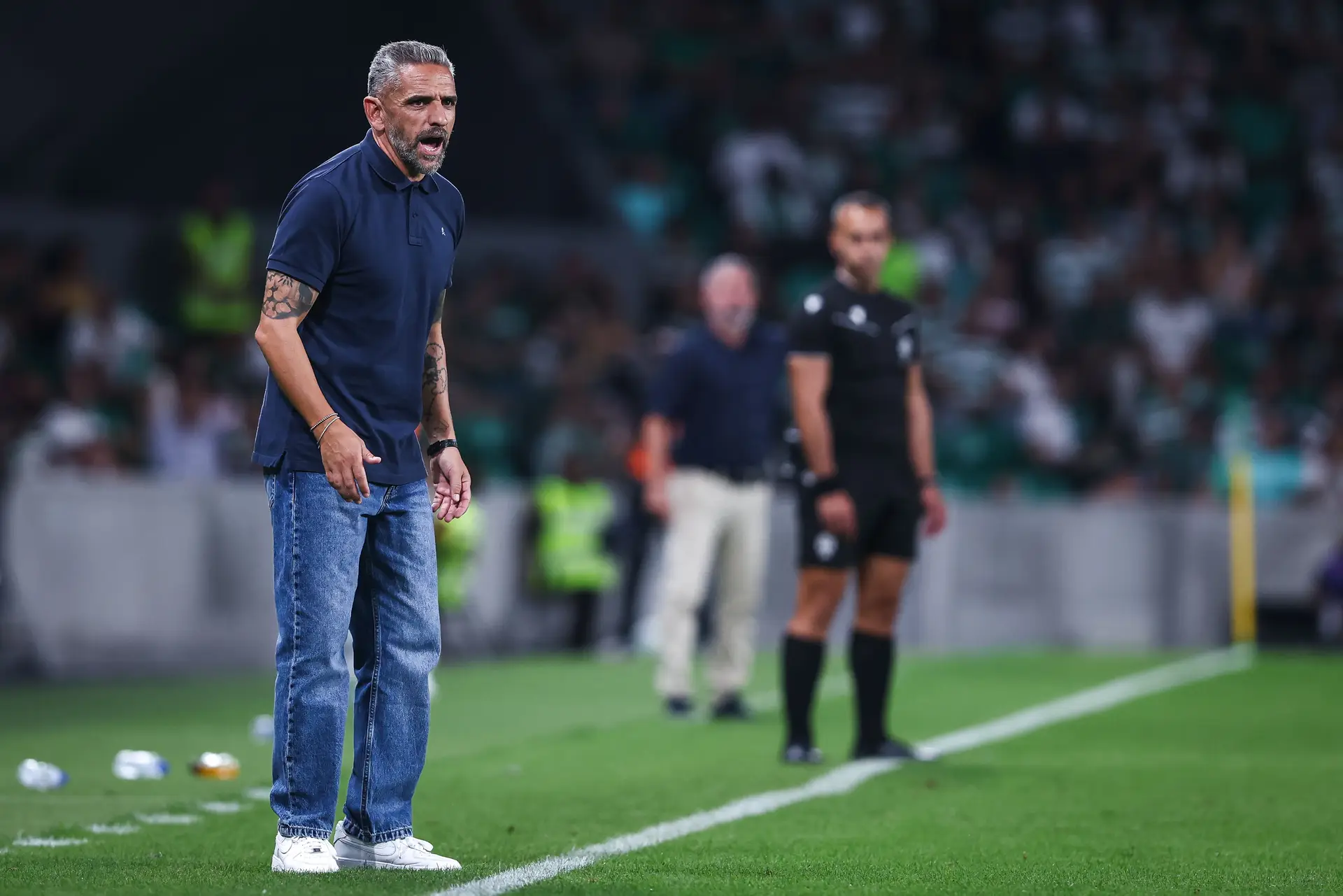 Rui Borges durante a receção ao Nacional