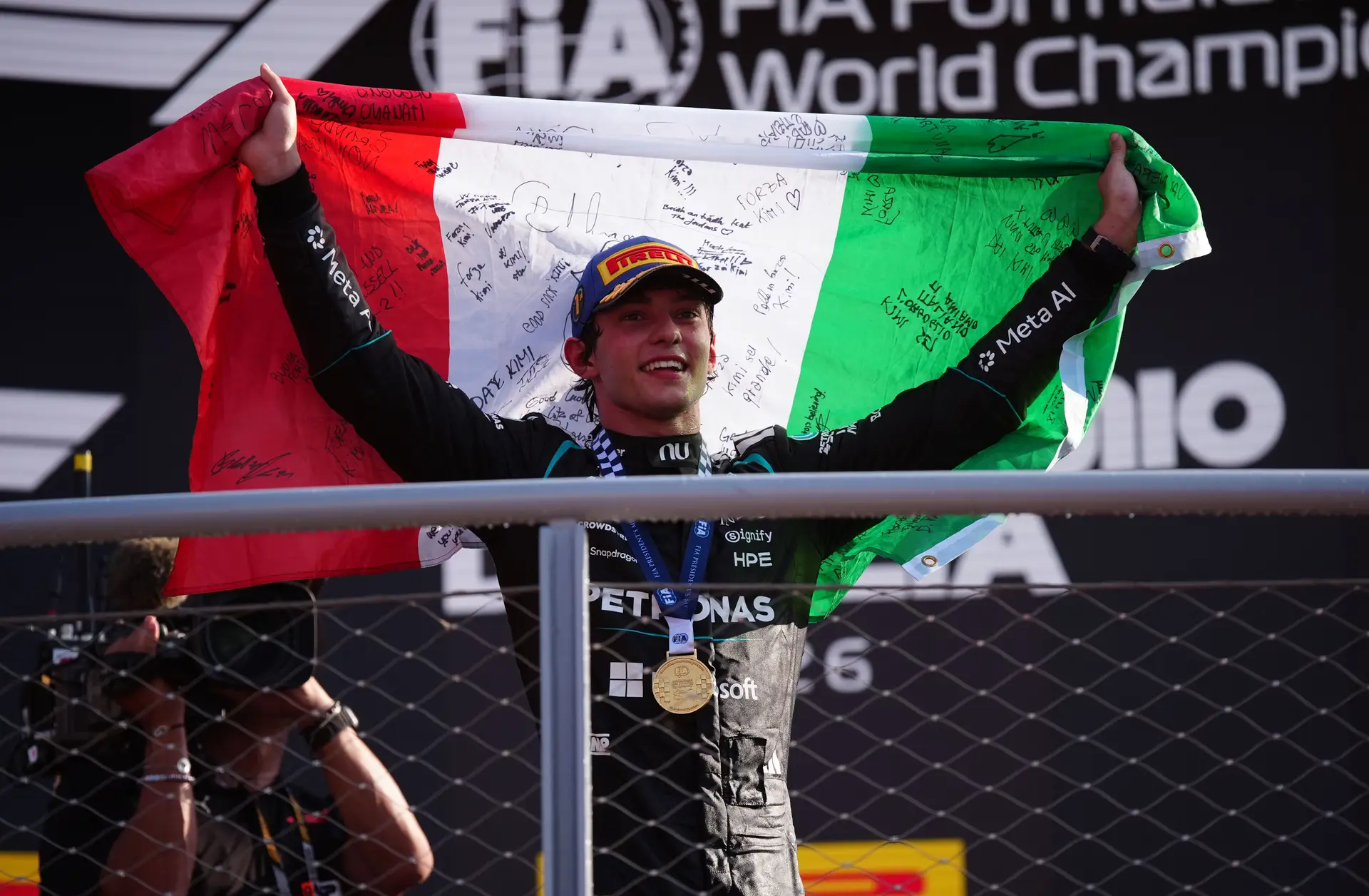 Antonelli a festejar o triunfo