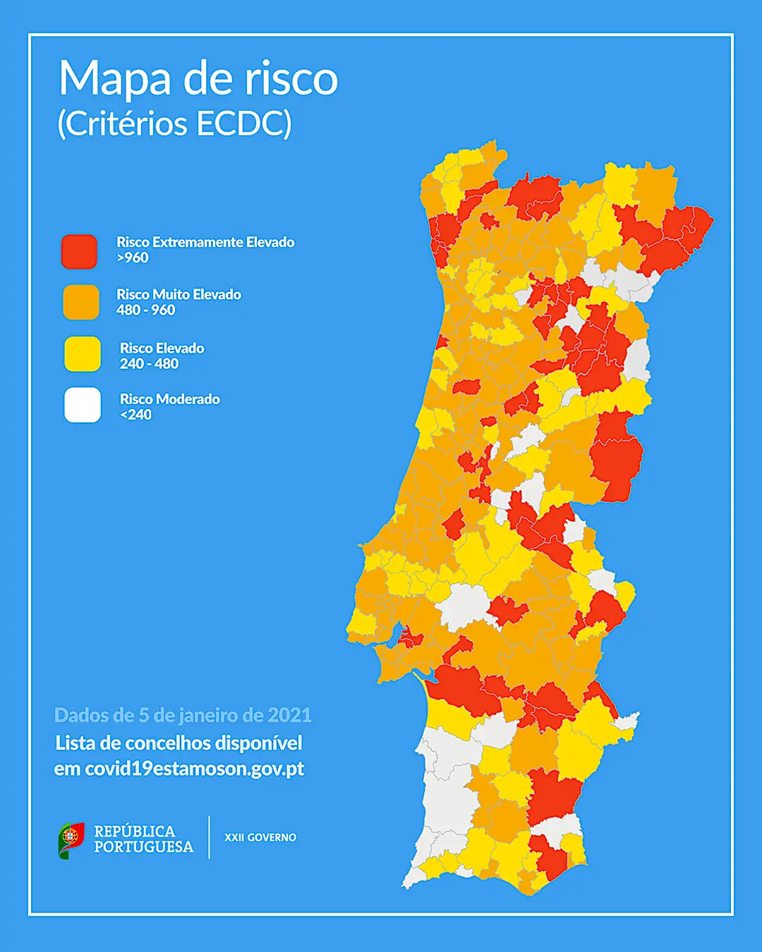 Lista dos concelhos: Algarve tem onze municípios de risco ...