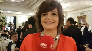 Júlia Pinheiro numa visita guiada pelo jantar dos nomeados