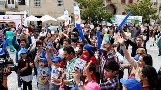 Praça do Município animada ao som do tirolês