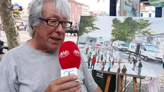 O Sr. Carlos Pinto cumpriu o seu desejo de oferecer um quadro à SIC